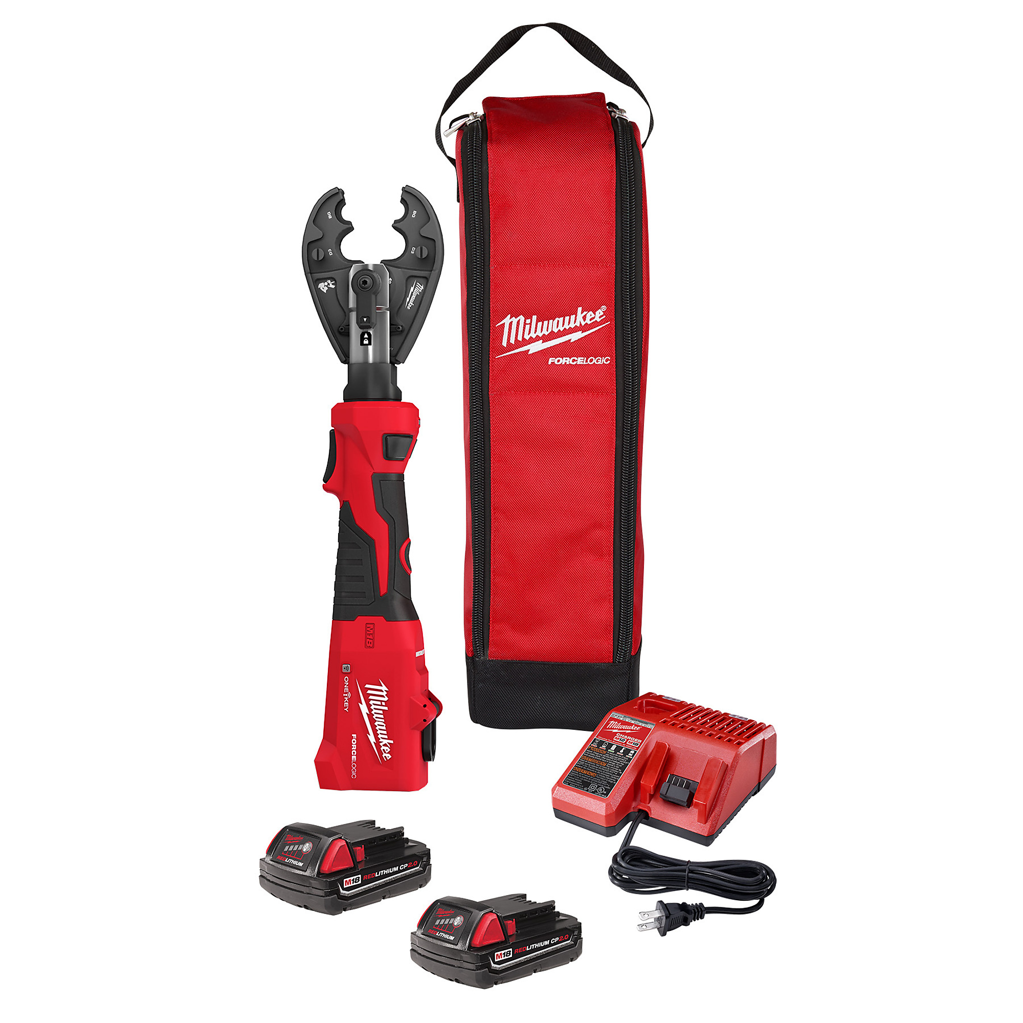 Milwaukee M18™ FORCE LOGIC™, M18 FORCE LOGIC 6T Linear Utility Crimper Kit w/ BG-D3 Jaw, Chuck Size Multiple in, Tools Included (qty.) 1, Model# 2978-22BG