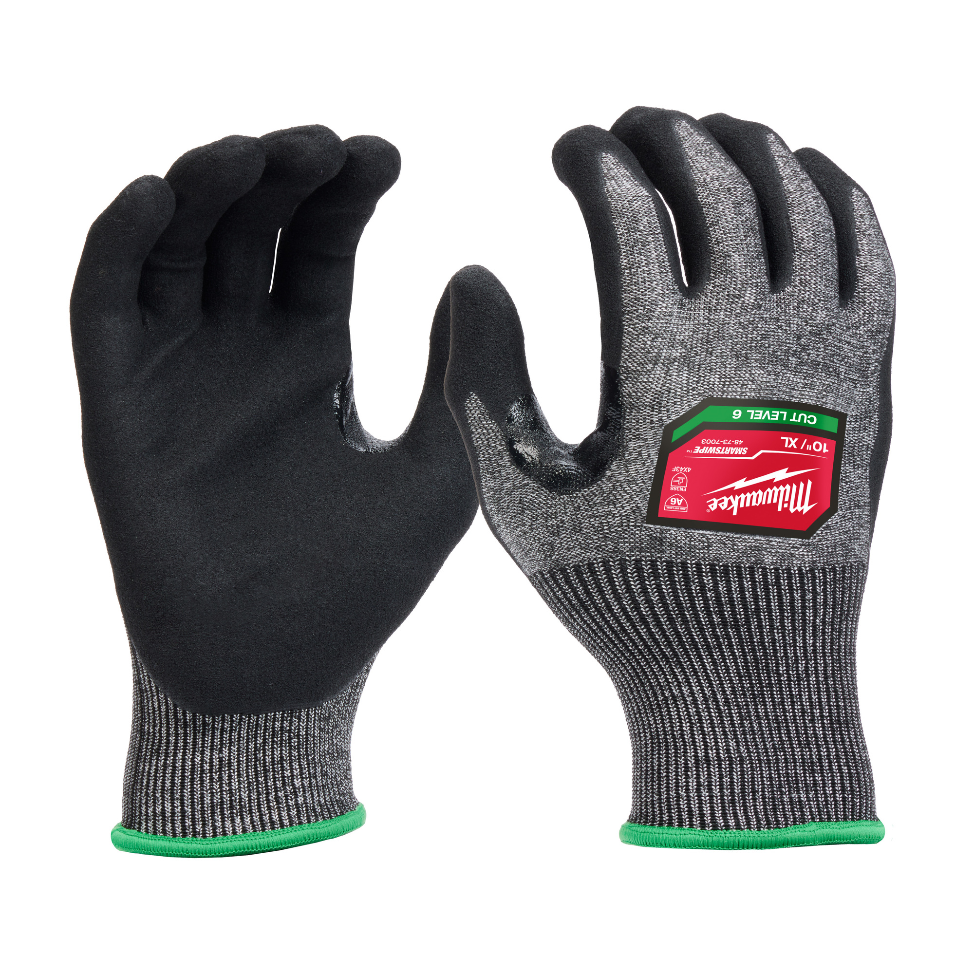 Milwaukee Cut Level 5 Resistant Dipped Work Gloves- See Dip Types & Sizes