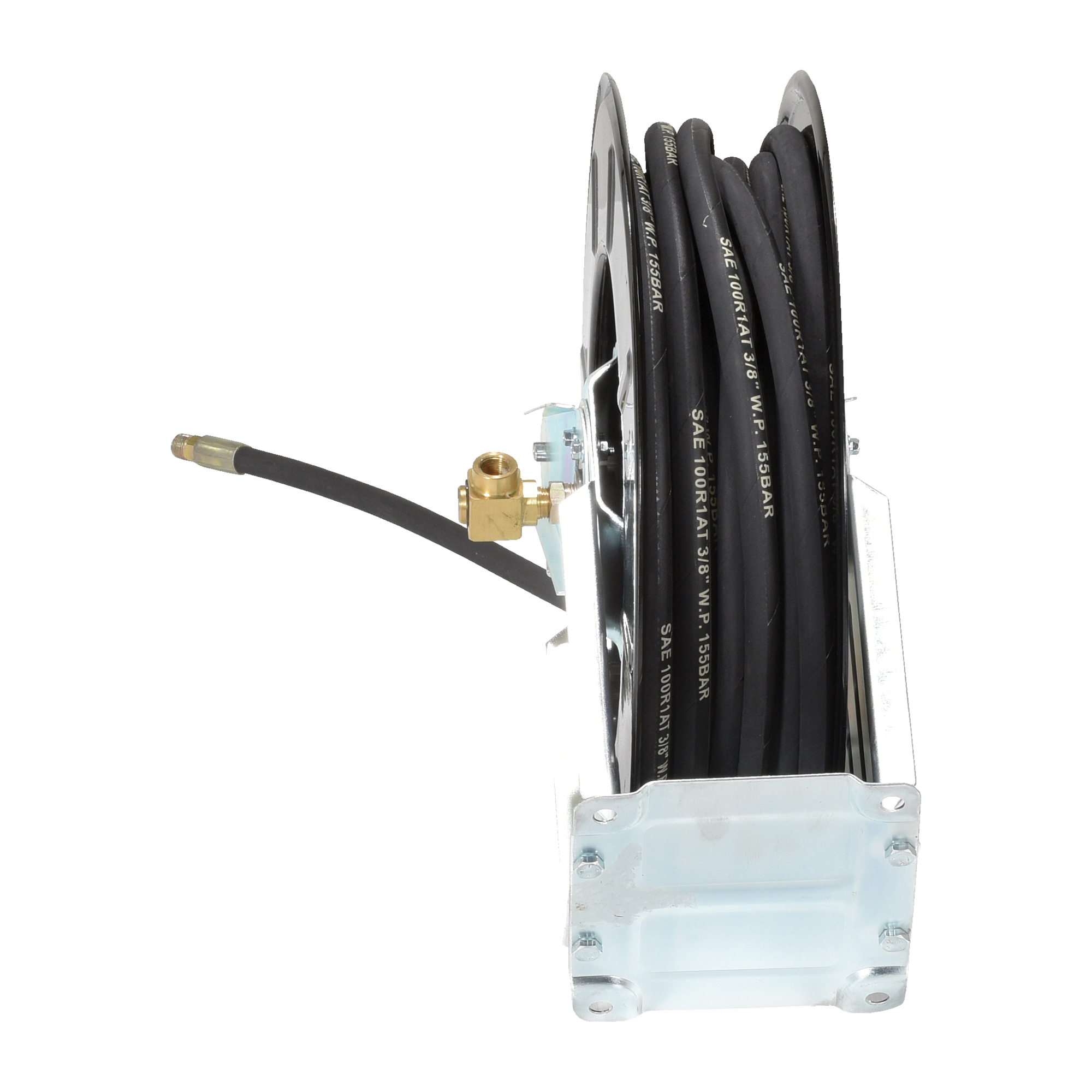 35ft Spring Vestil Spring Driven Hose Reel - 35ft., 1/2in. Diameter, Heavy-Duty ...