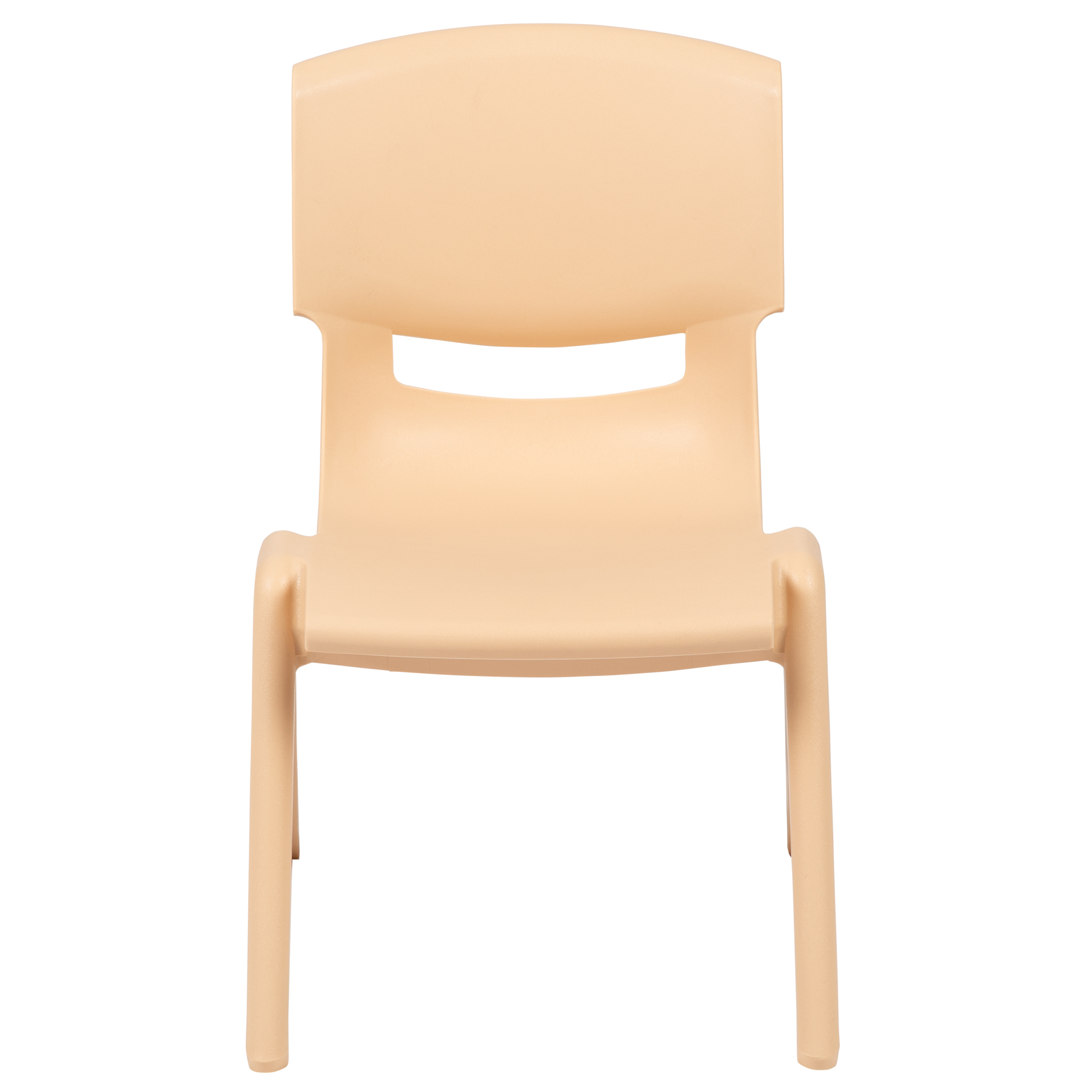 Flash Furniture, 4 Pack Natural Plastic School Chair10.5in.H Seat
