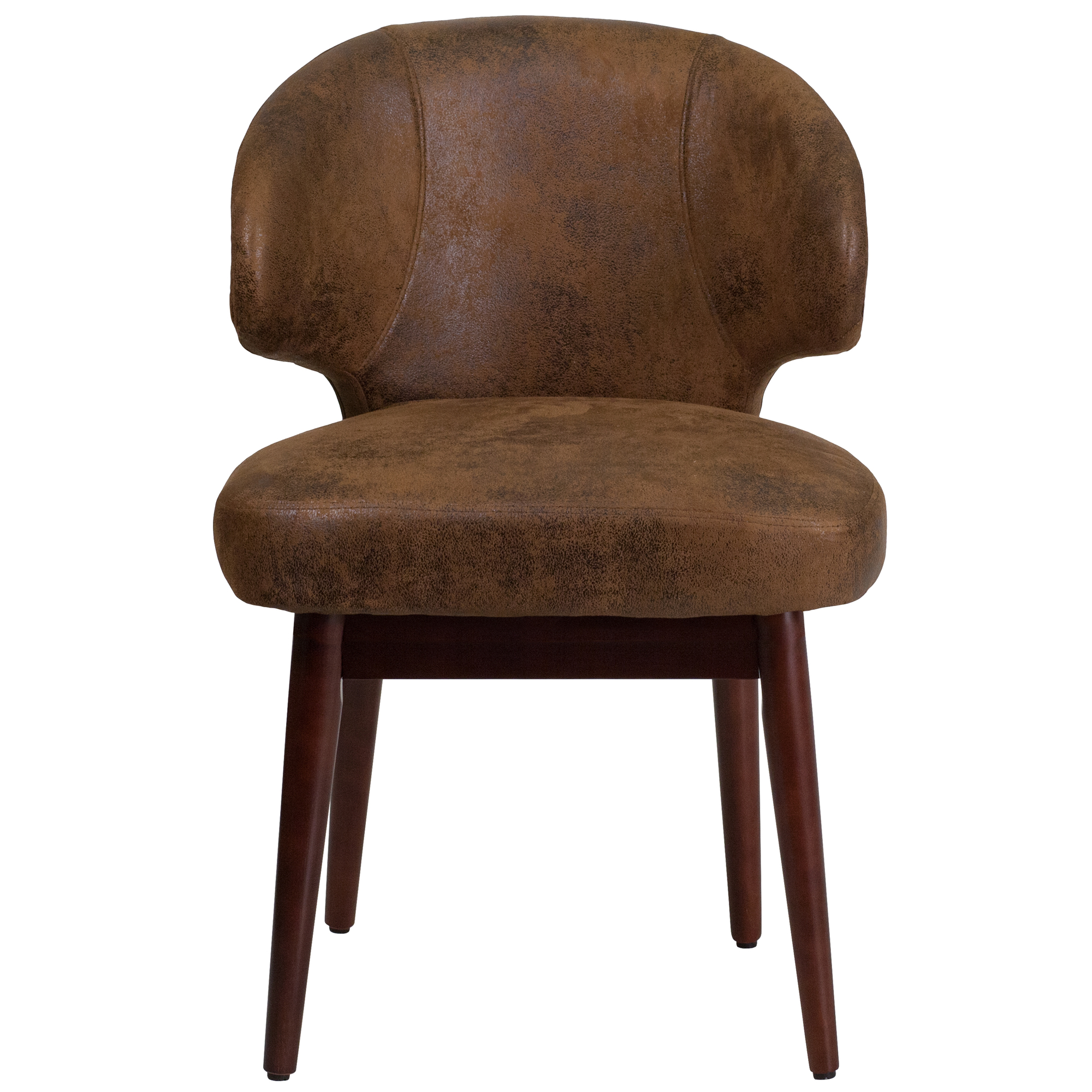 Jacket Chair Flash Furniture, Bomber Jacket Microfiber Chair with Walnut Legs ...