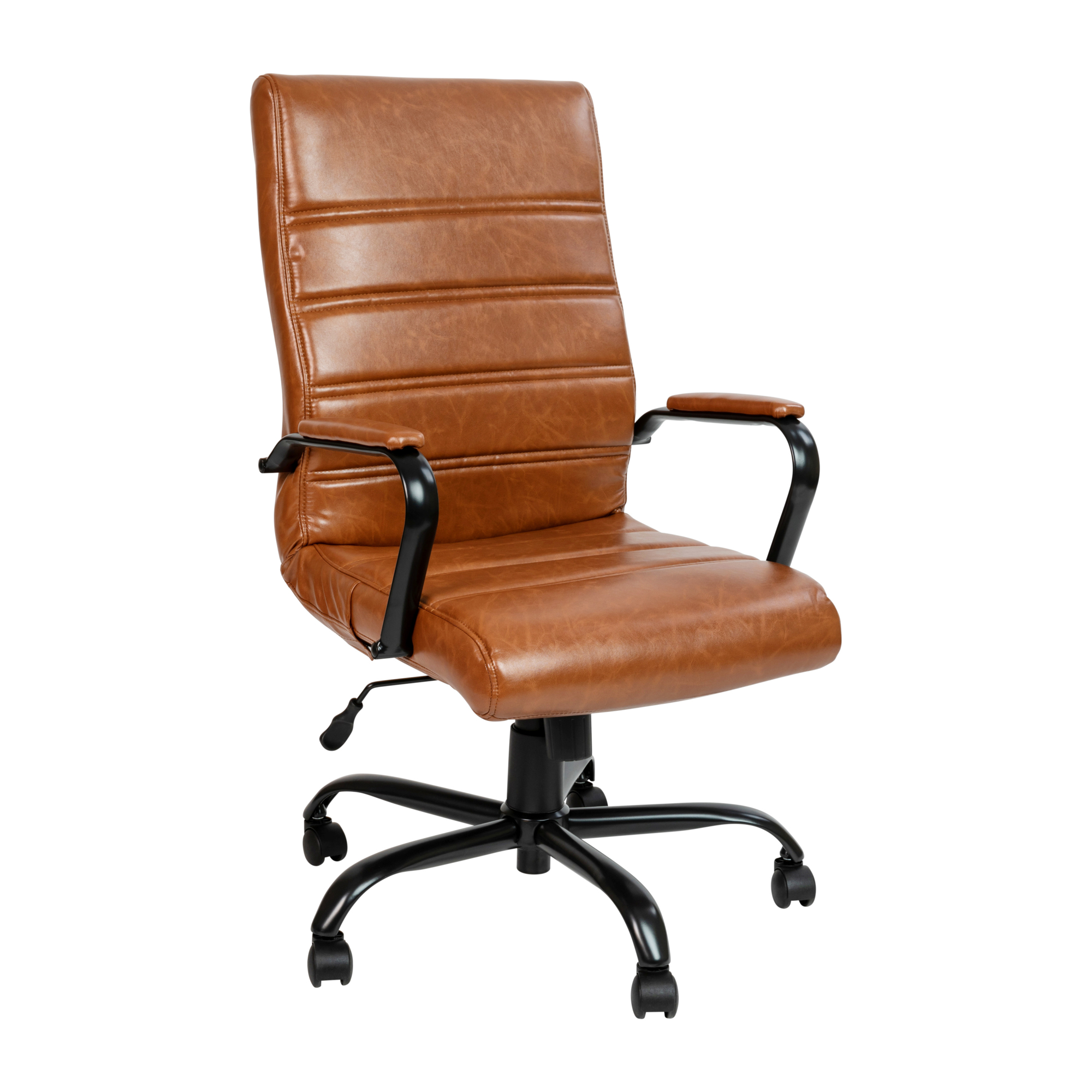 Flash Furniture, High Back Brown/Black LeatherSoft Executive Chair, Included (qty.) 1 Model# GO2286HBRBK