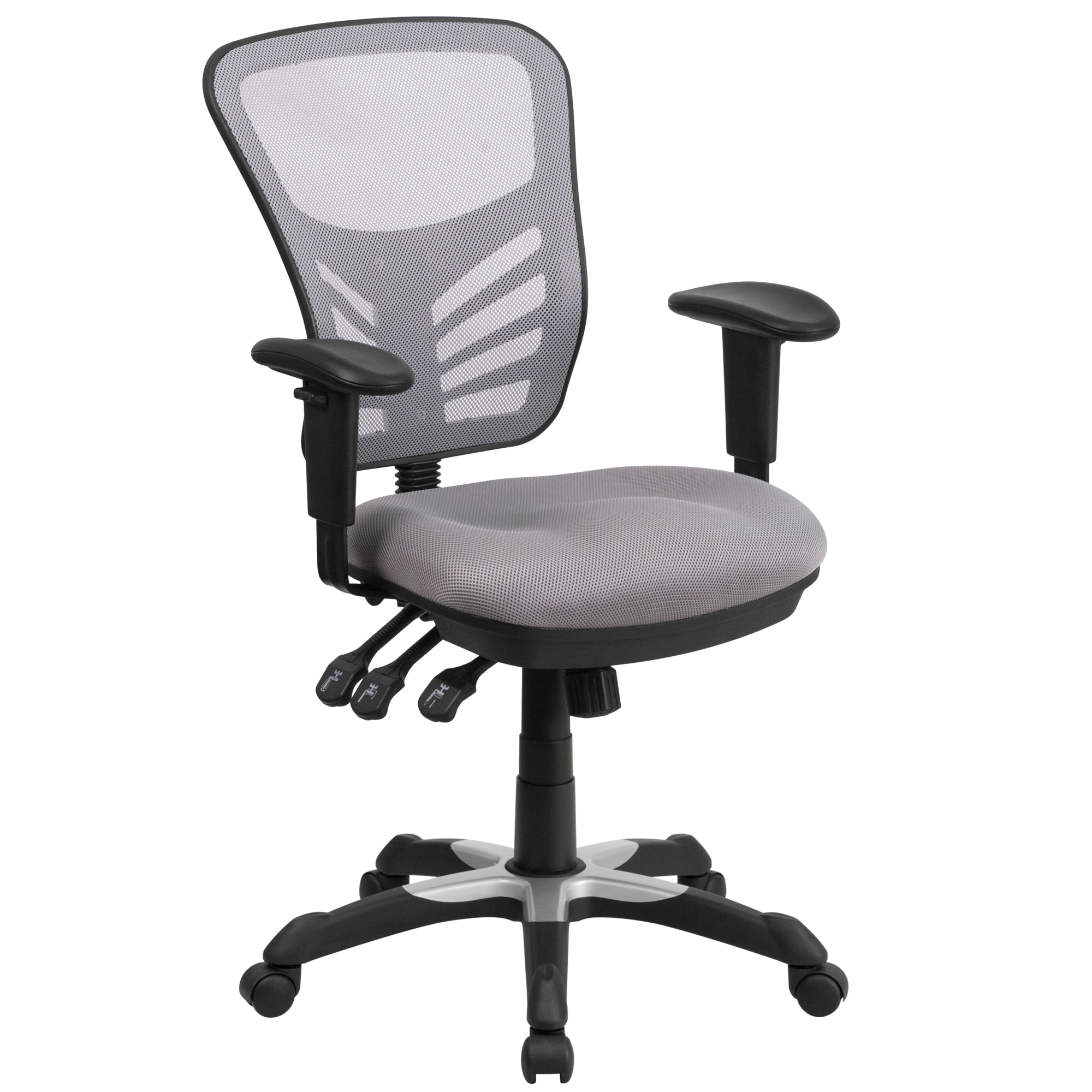 Flash Furniture, Mid-Back Gray Mesh Multifunction Office Chair
