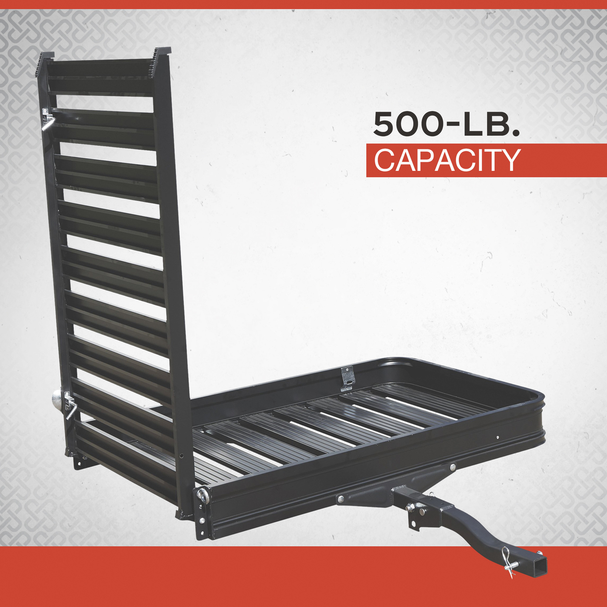 Heavy duty hitch online cargo carrier with ramp