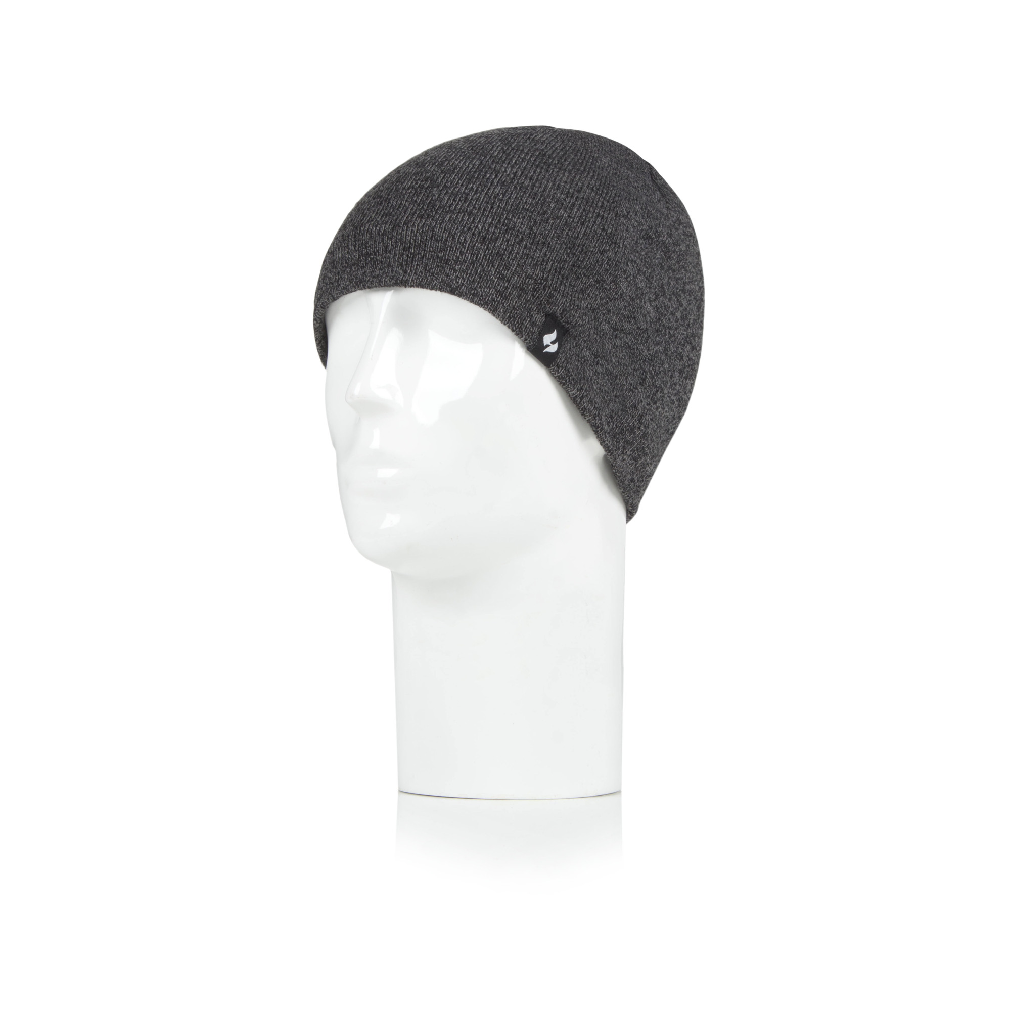 Heat Holders Men's David Flat Knit Watch Cap Charcoal One Size