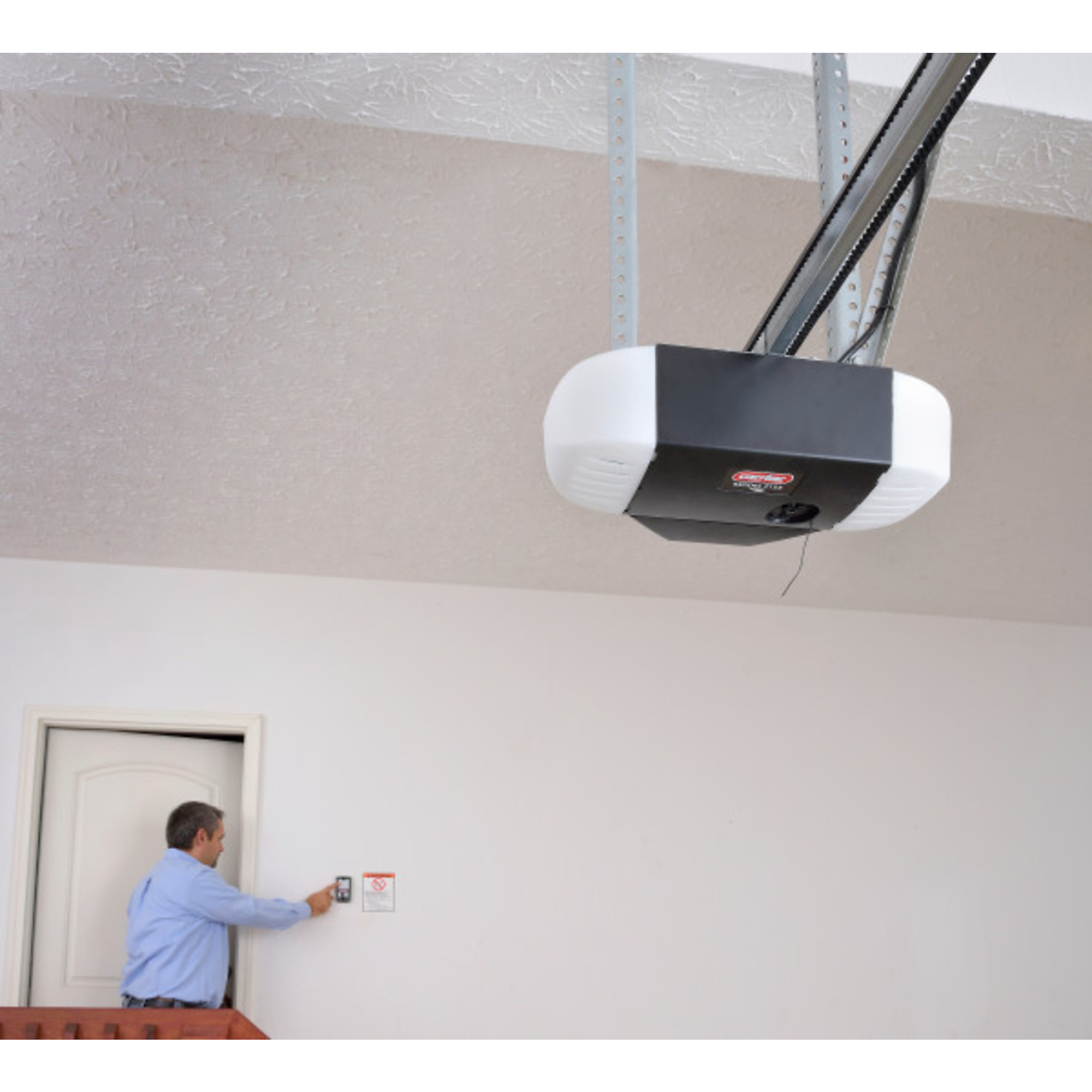 Genie Company, Ultraquiet belt garage door opener w/batt. backup
