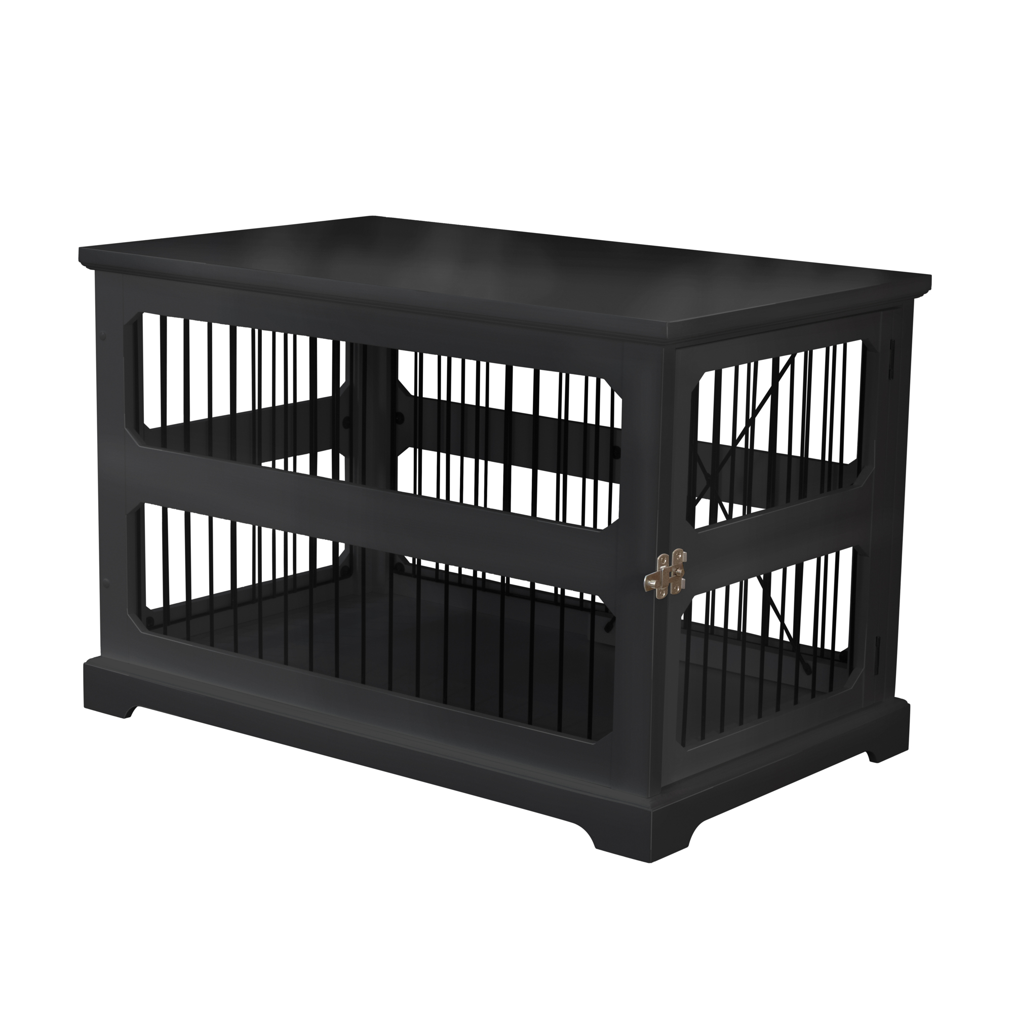 Merry Products Slide Aside Crate And End Table Black Medium