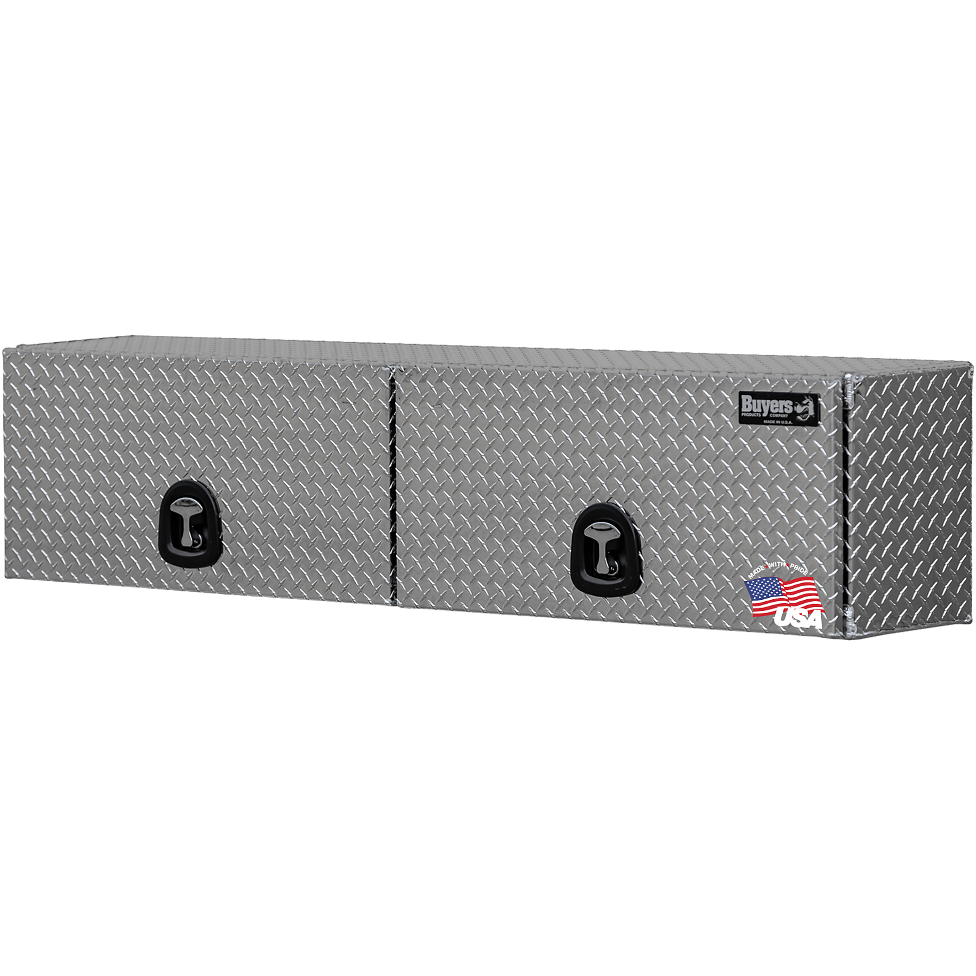 Buyers Products, 18x16x72 Diamond Tread Aluminum Topsider, Width 18 in, Material Aluminum, Color Finish Diamond Plate Silver, Model# 1701363