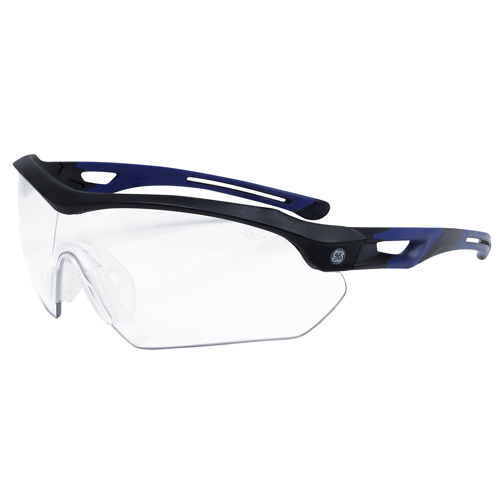 General Electric, Safety Glasse Clear Lens, AntiFogScratch AntiSlip, Frame Color Black, Lens Color Clear, ANSI Z87 Compliant, Model# GE210CAF