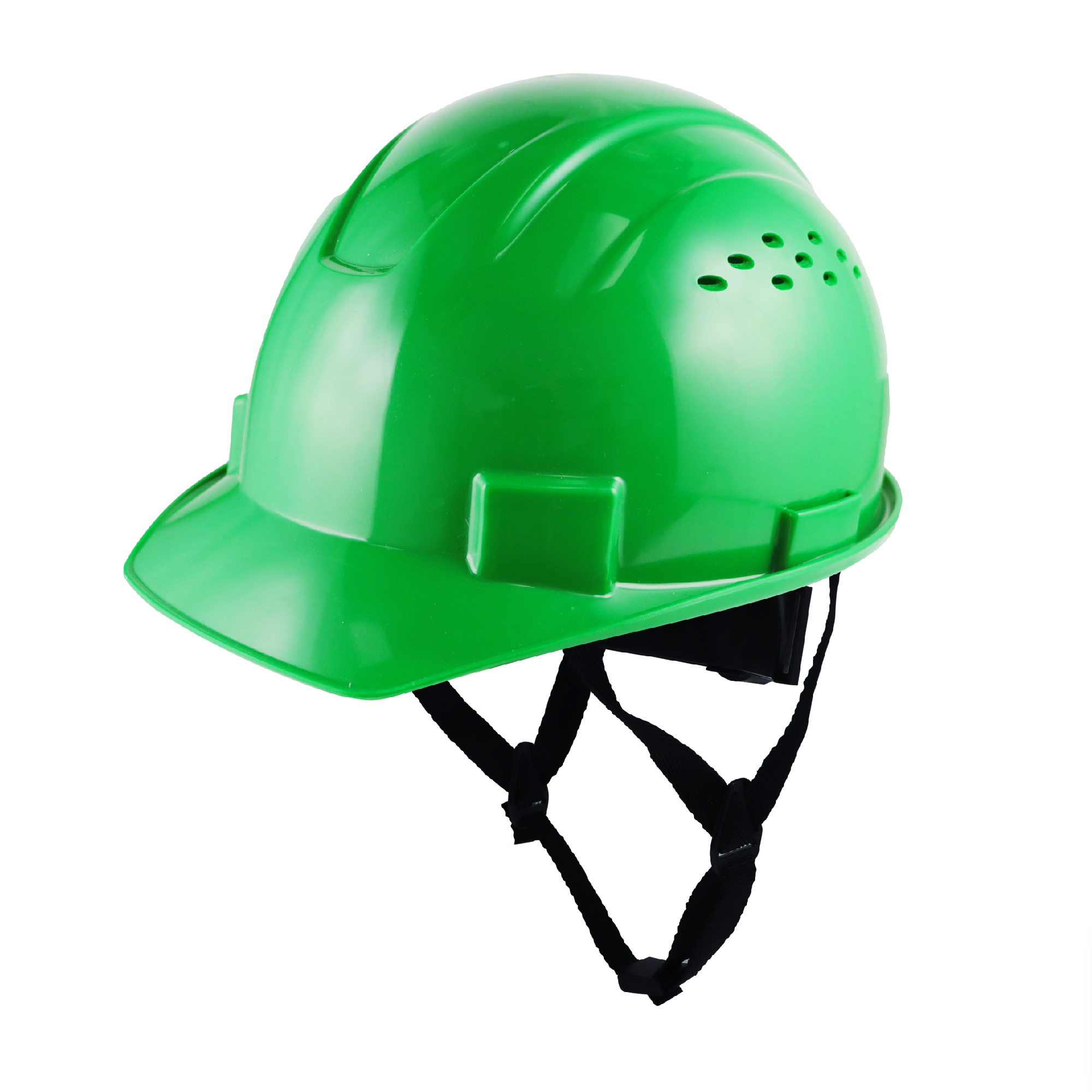 General Electric, Hard Hat Safety Helmet, Vented, One Size, Green