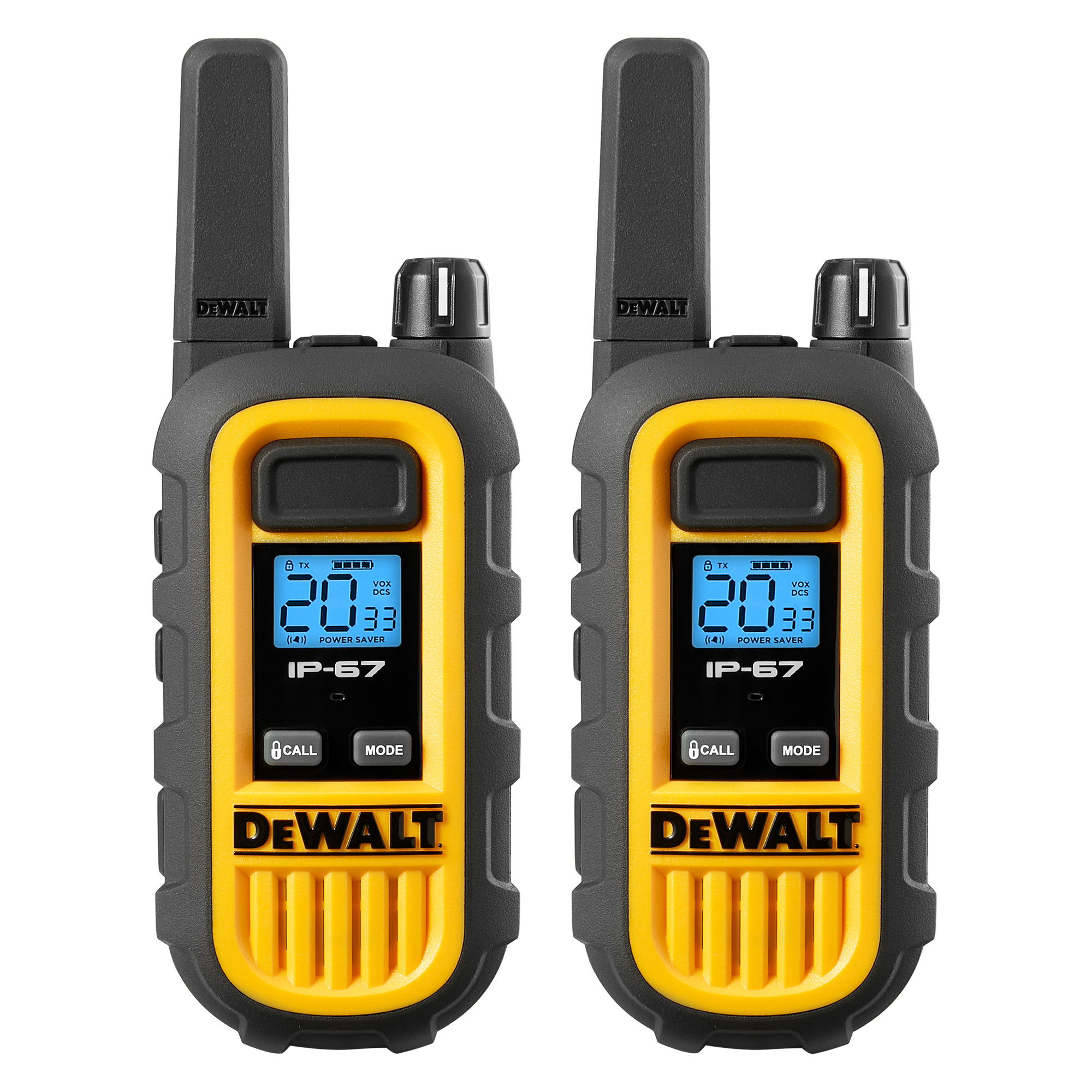 DEWALT DXFRS300 Watt Heavy Duty Walkie Talkies Waterproof, Shock Resistant, Long Range ＆ Rechargeable Two-Way Radio with VOX (6 Pack w  Gang Char - 5