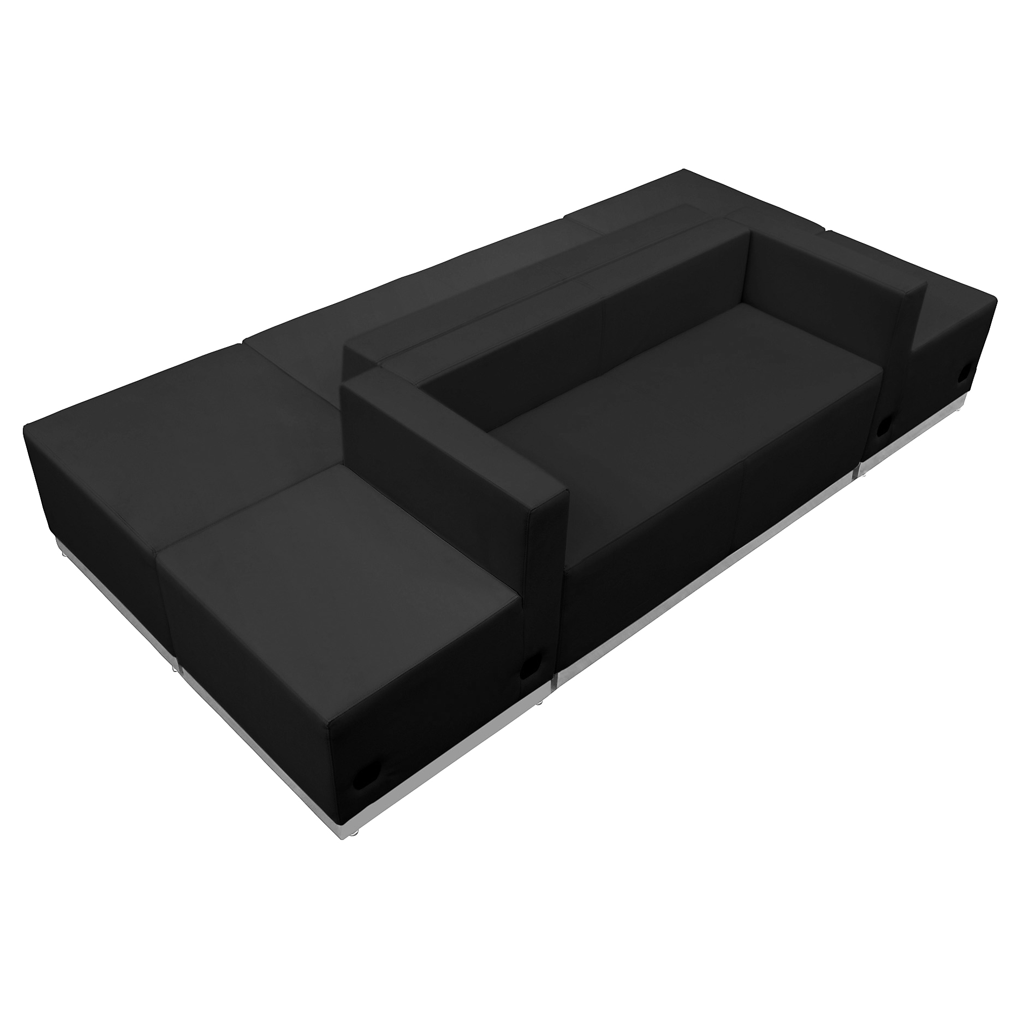Flash Furniture, 6 PC Black LeatherSoft Reception Configuration, Included (qty.) 6 Model# ZB803500SBK