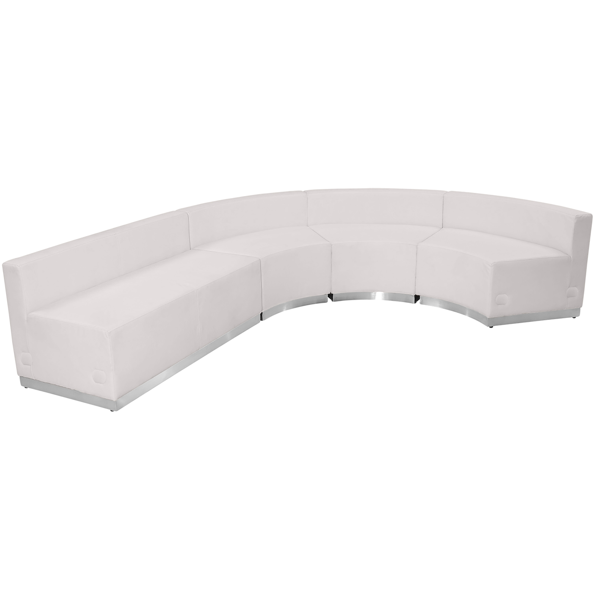 Flash Furniture, 4 PC White LeatherSoft Reception Configuration, Included (qty.) 4 Model# ZB803760SWH