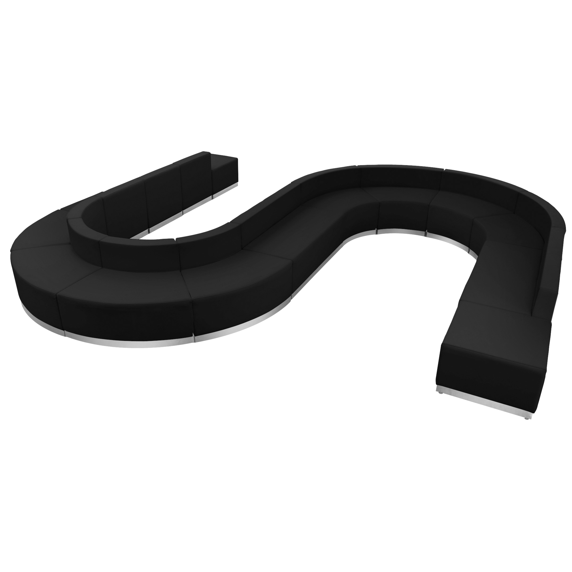Flash Furniture, 15 PC Black LeatherSoft Reception Configuration, Included (qty.) 15 Model# ZB803460SBK