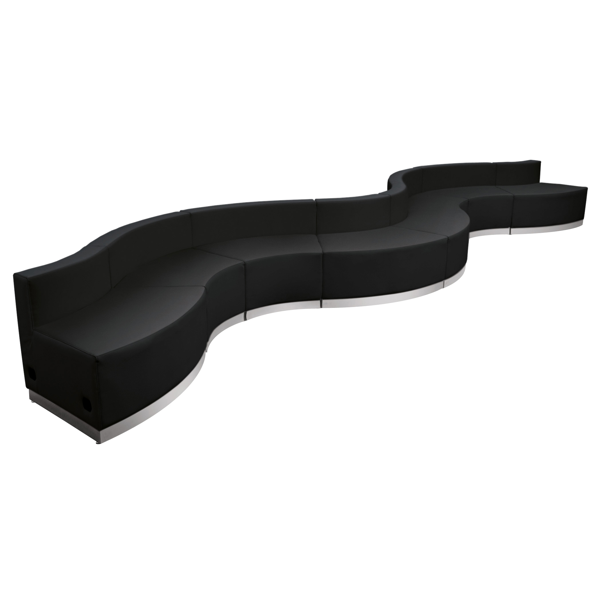 Flash Furniture, 8 PC Black LeatherSoft Reception Configuration, Included (qty.) 8 Model# ZB803430SBK