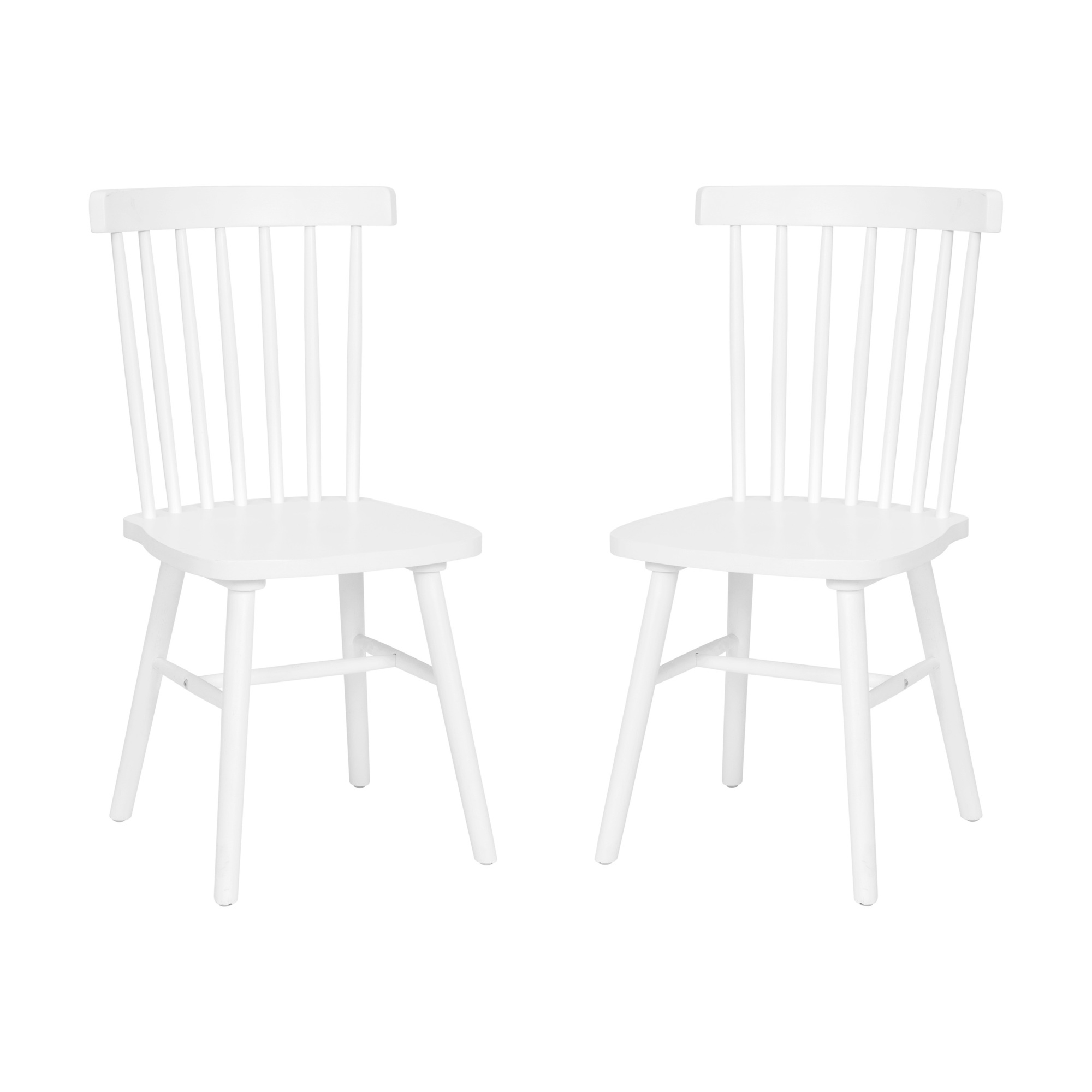 Flash Furniture, 2PK White Commercial Wooden Spindle Back Chairs, Included (qty.) 1 Model# ZH8101WRWH2