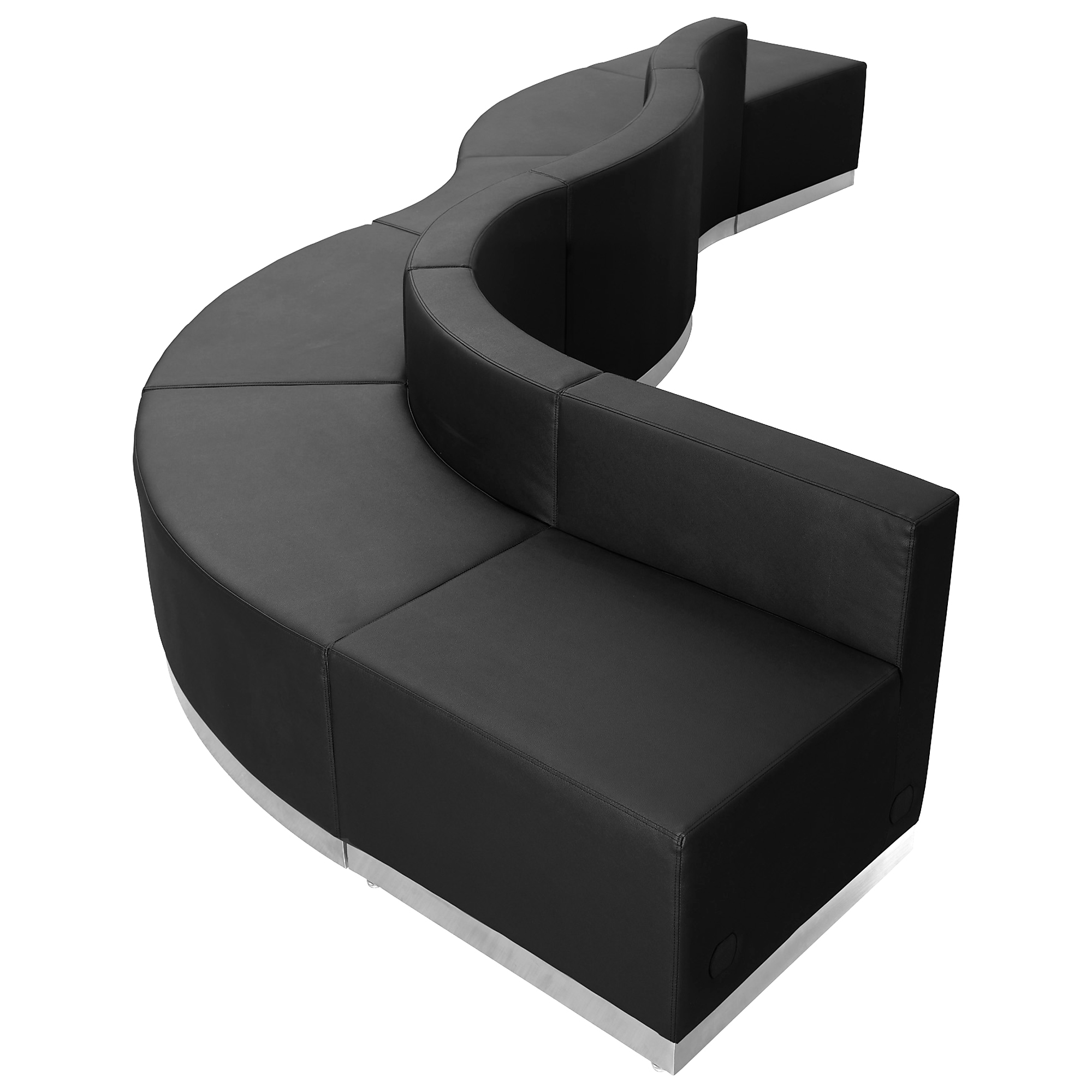 Flash Furniture, 6 PC Black LeatherSoft Reception Configuration, Included (qty.) 6 Model# ZB803580SBK