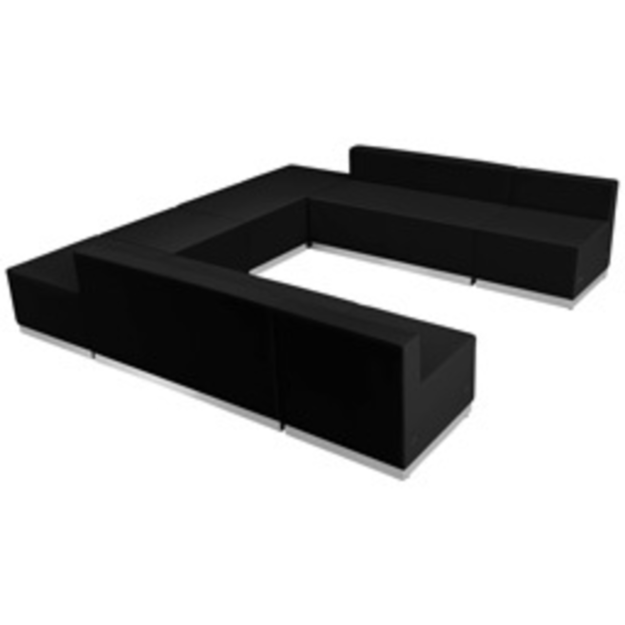 Flash Furniture, 8 PC Black LeatherSoft Reception Configuration, Included (qty.) 8 Model# ZB803710SBK