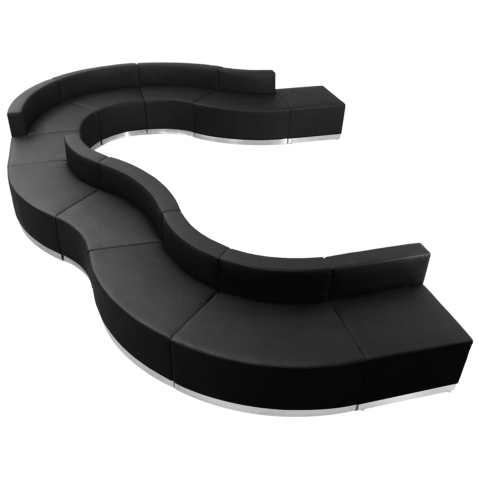 Flash Furniture, 11 PC Black LeatherSoft Reception Configuration, Included (qty.) 11 Model# ZB803570SBK