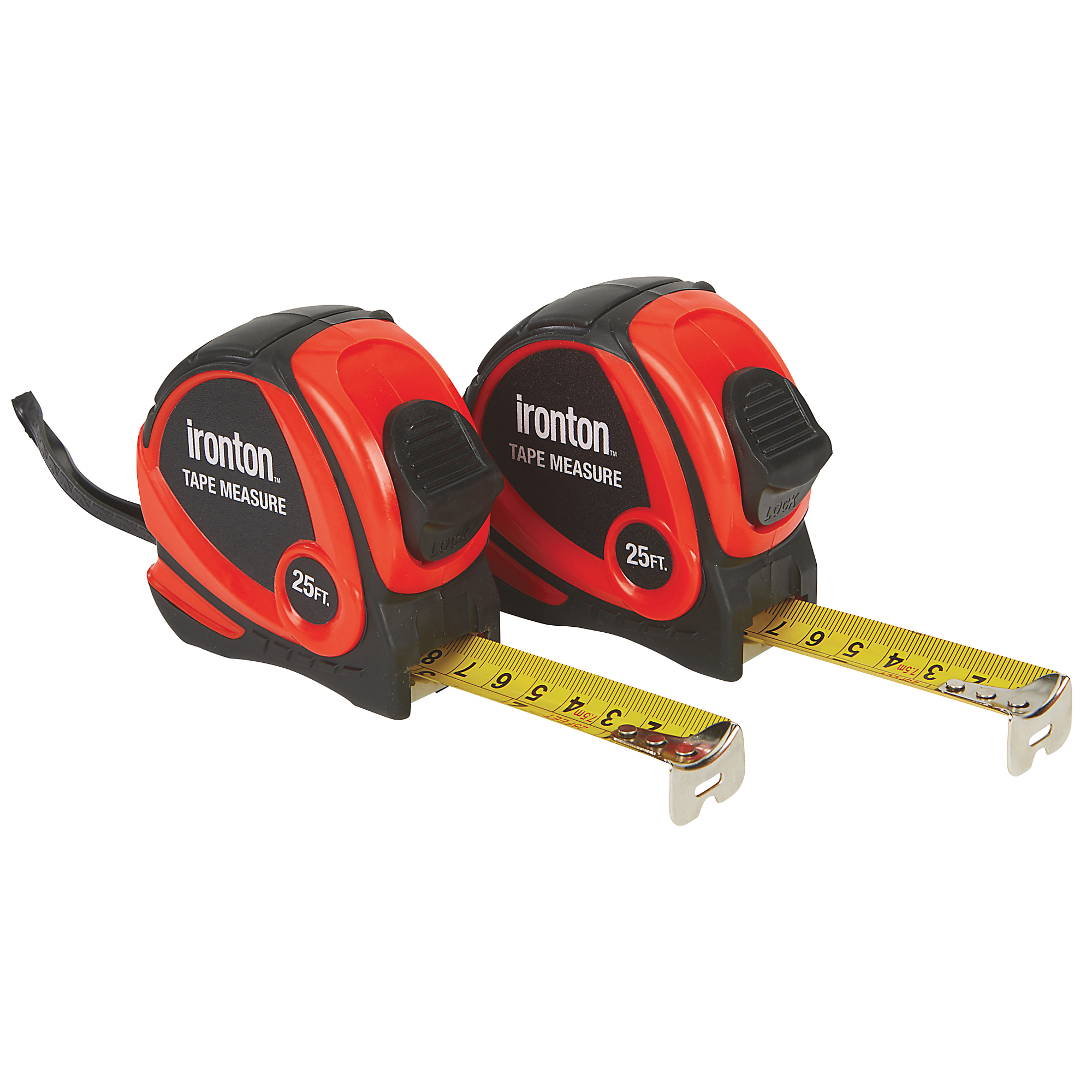 Ironton 2-Pk. 25ft. Wide-Blade Tape Measures
