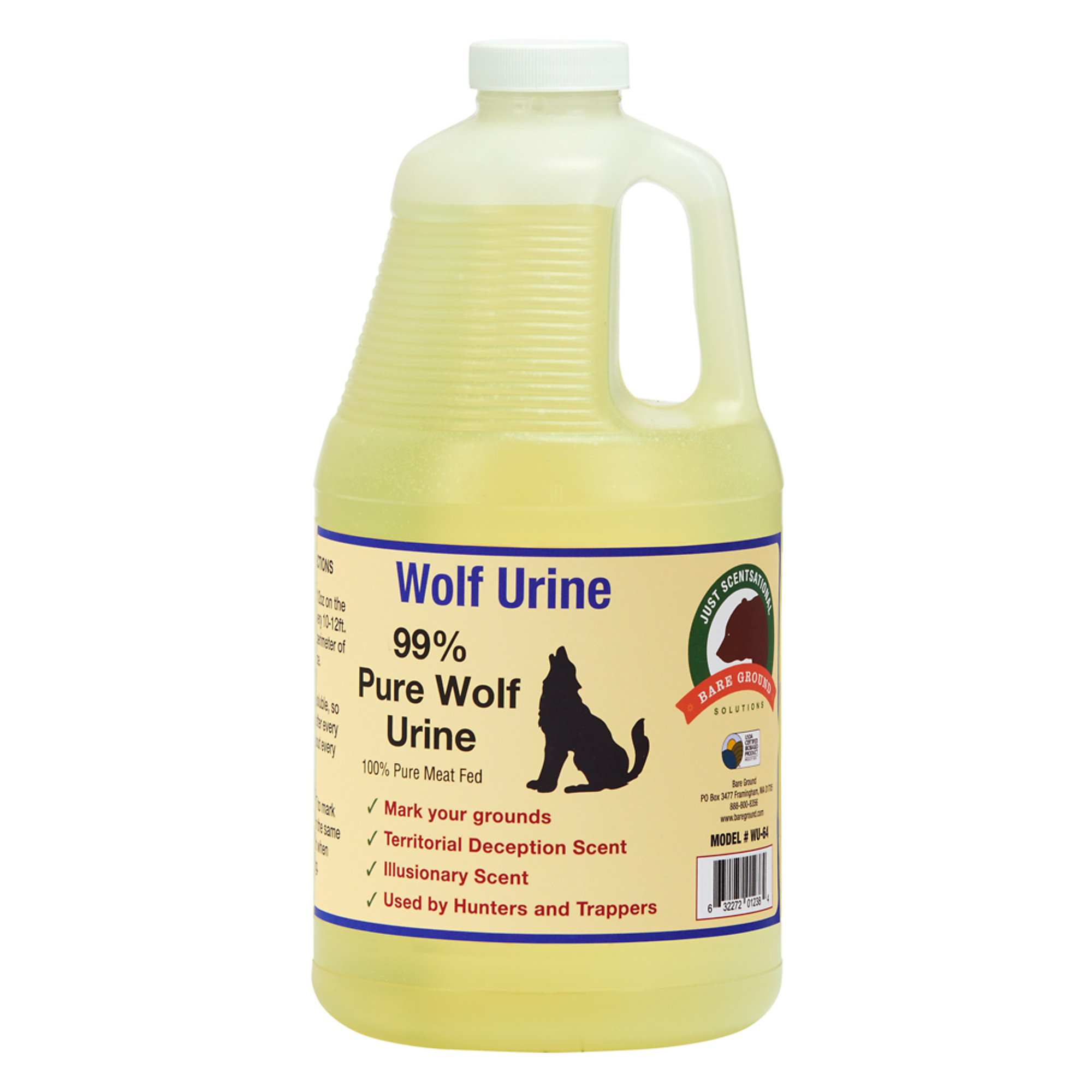 Just Scentsational, Wolf Urine Predator Scent 64 oz, Model# WU-64
