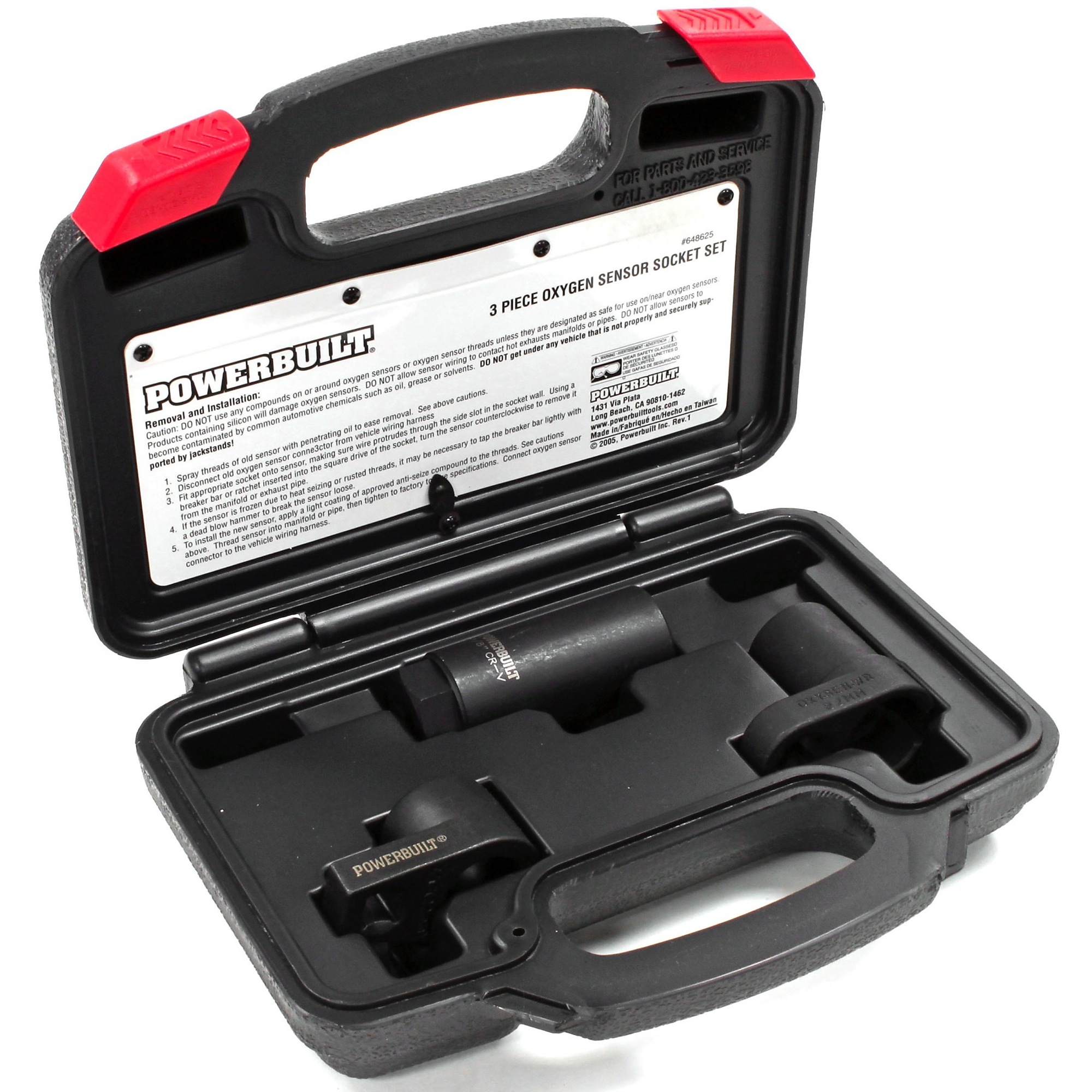 Powerbuilt, Oxygen Sensor Socket Kit, Model 648625 Northern Tool