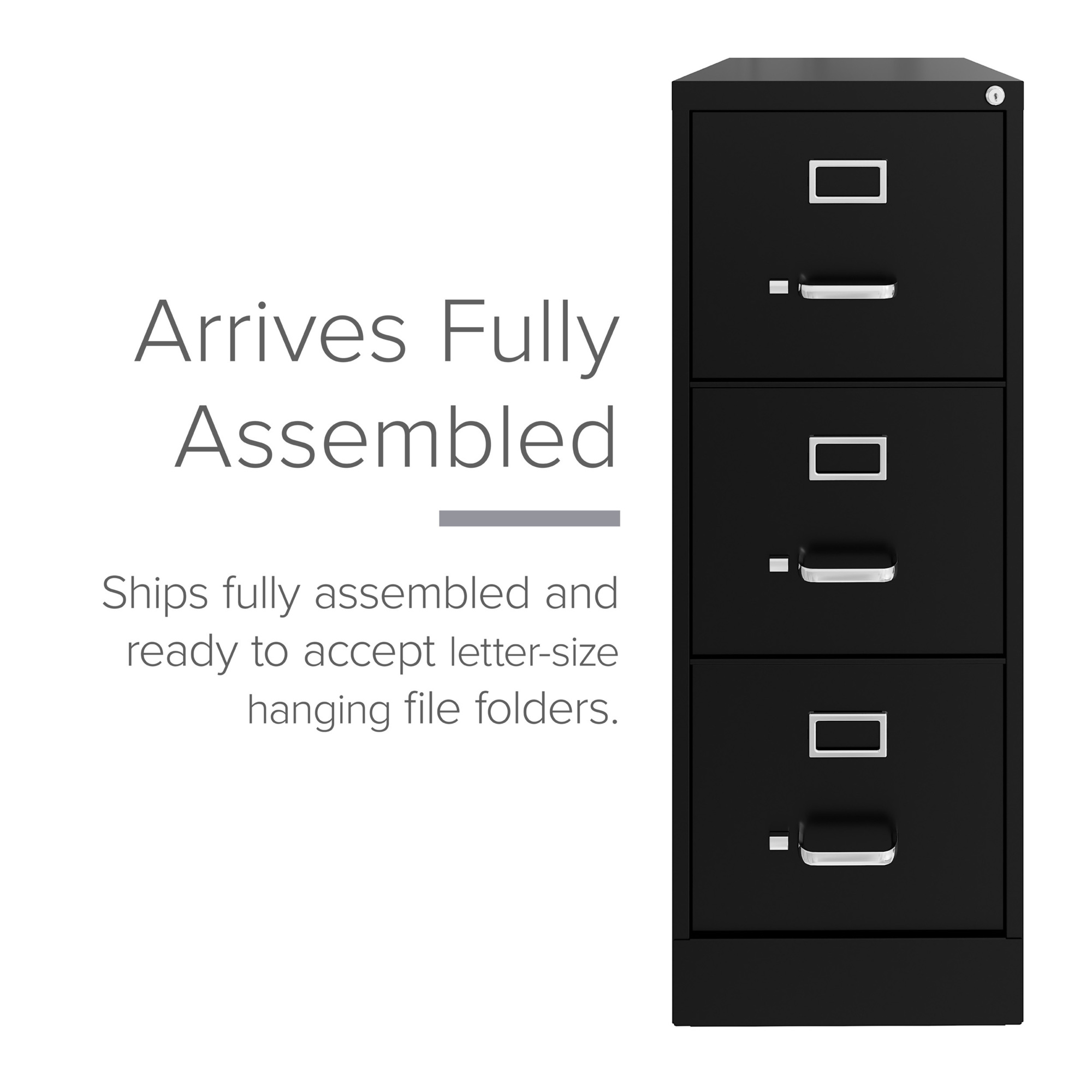 Hirsh Industries, 3 Drawer Letter W File Cabinet, Commercial Grade ...