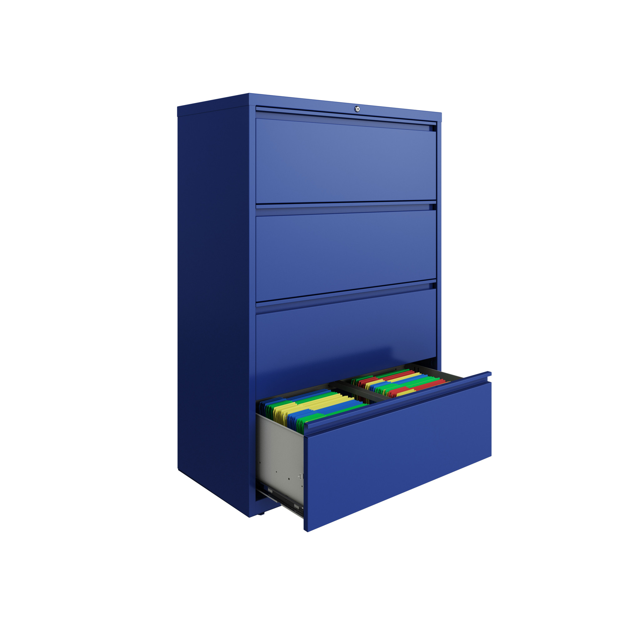 Hirsh Industries, 4 Drawer Lateral File Width 36 in, Depth 18.