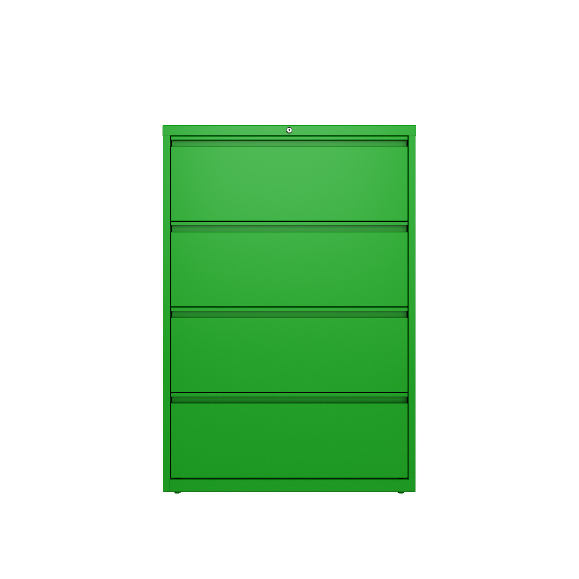 Hirsh Industries, 4 Drawer Lateral File Cabinet, Width 36 in, Depth 18.625 in, Height 52.5 in, Model# 24256