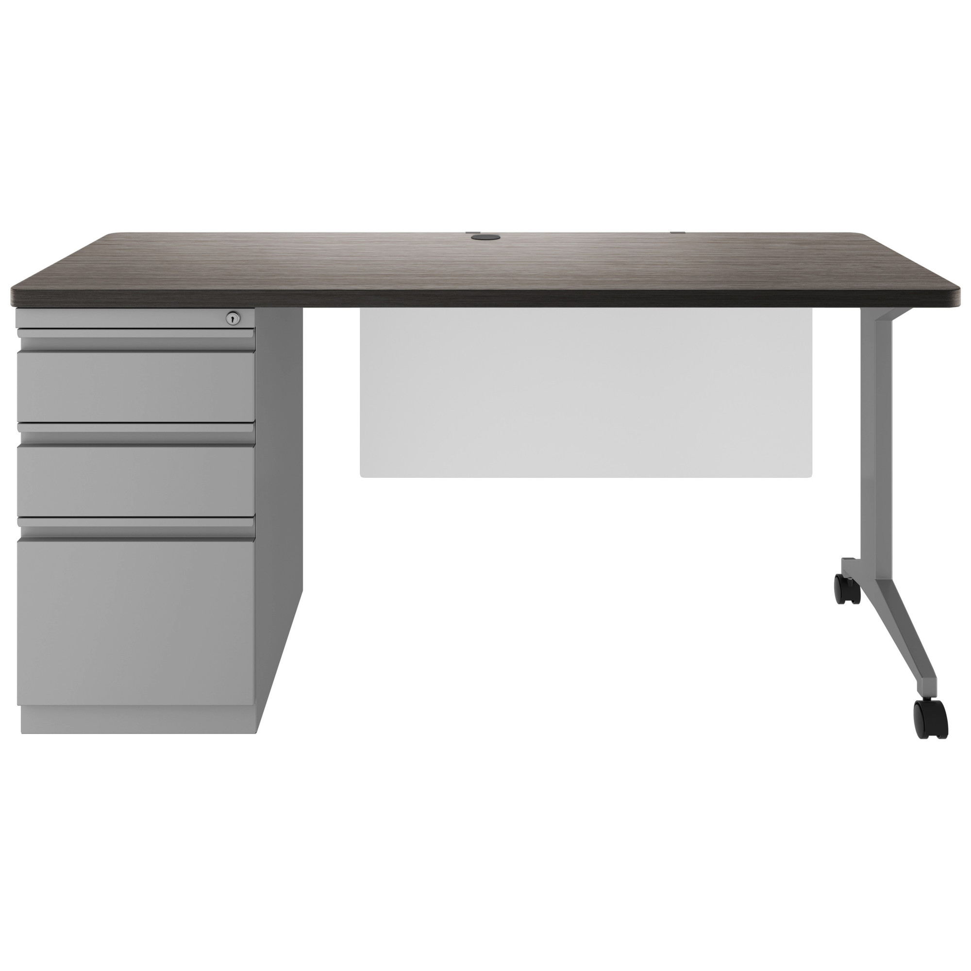 Hirsh Industries, Modern Teacher's Desk, Width 60 in, Height 28.75 in, Depth 24 in, Model# 24227