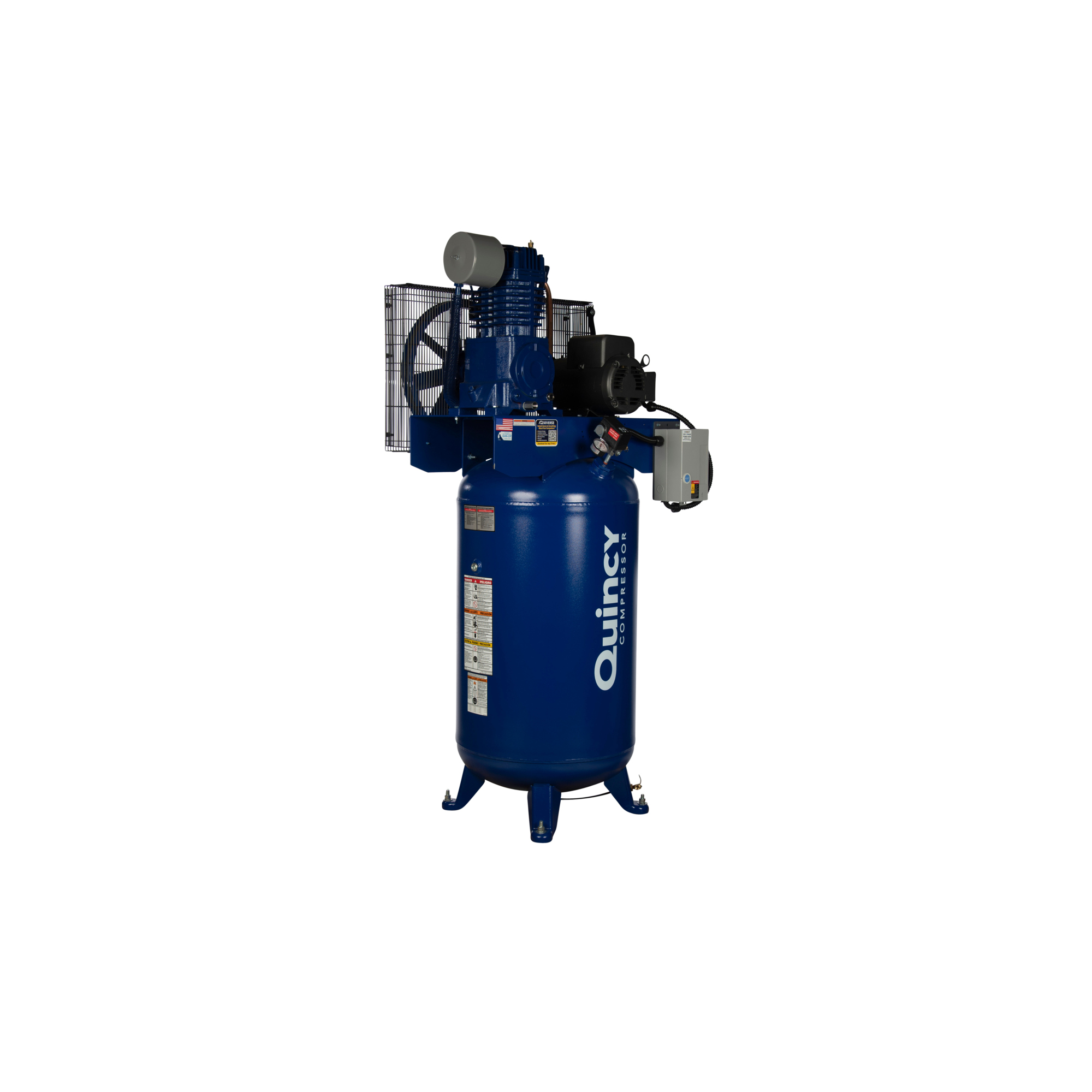 Quincy Compressor, QT 7.5hp 80G 2Stg Air Compressor 200V 3ph V PRO
