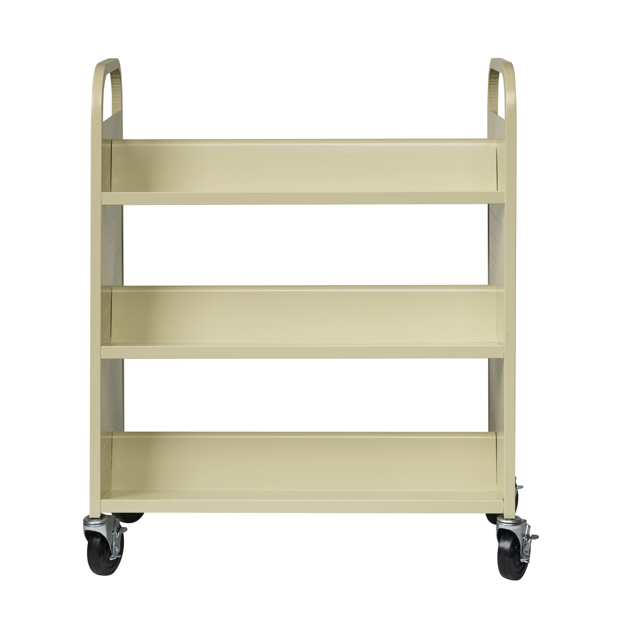 Hirsh Industries, Double-side Mobile Book Cart for Schools, Color Black, Material Steel, Shelves (qty.) 0, Model# 21785