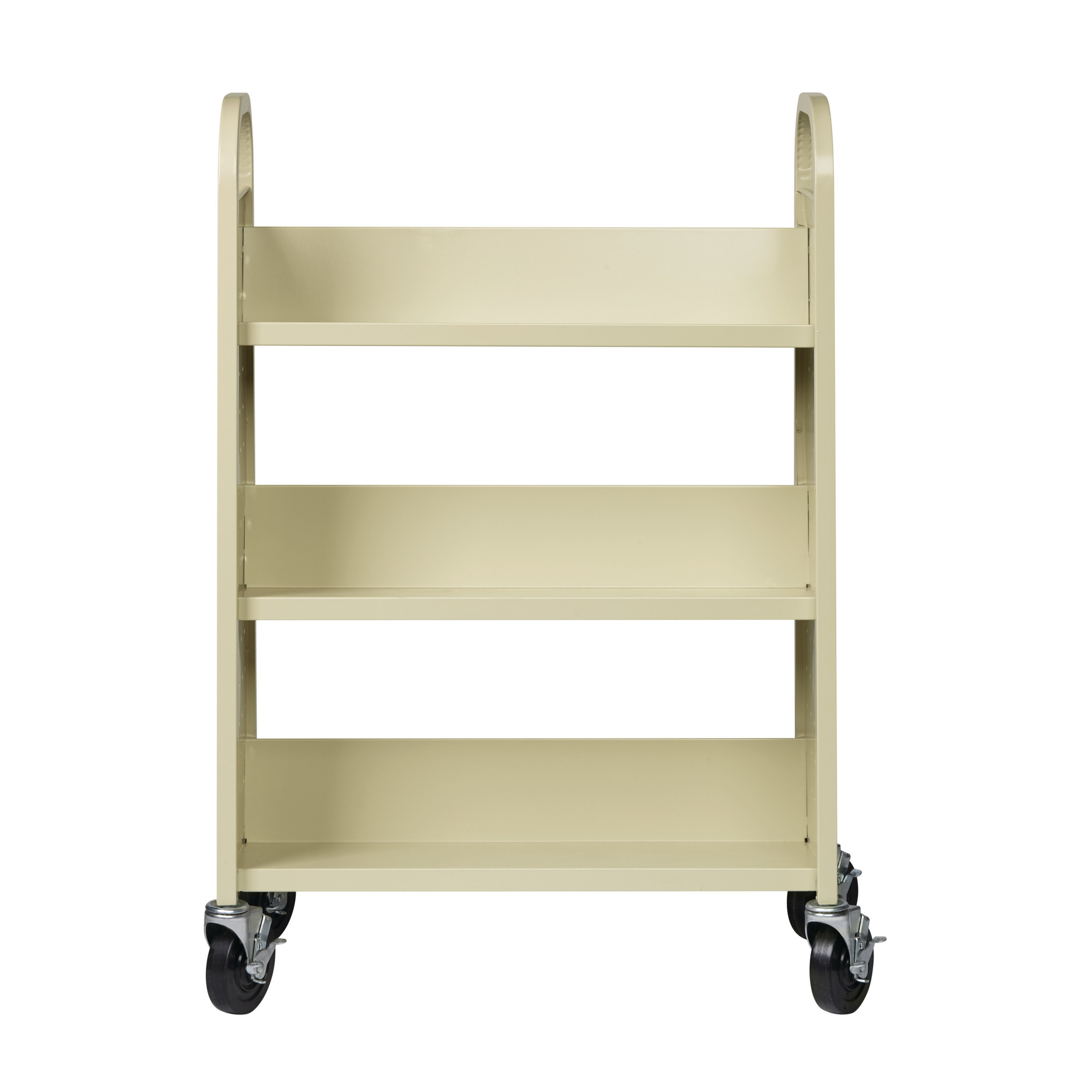Hirsh Industries, Single-side Mobile Book Cart for Schools, Color Black, Material Steel, Shelves (qty.) 0, Model# 21788