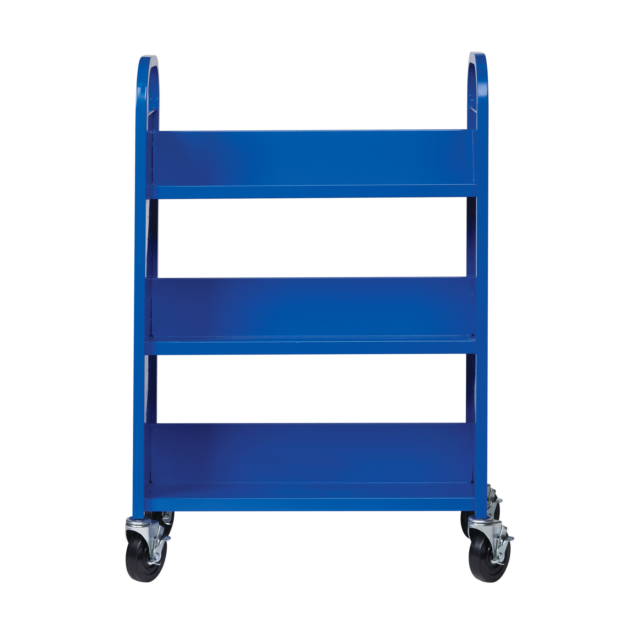 Hirsh Industries, Single-side Mobile Book Cart for Schools, Color Black, Material Steel, Shelves (qty.) 0, Model# 21790