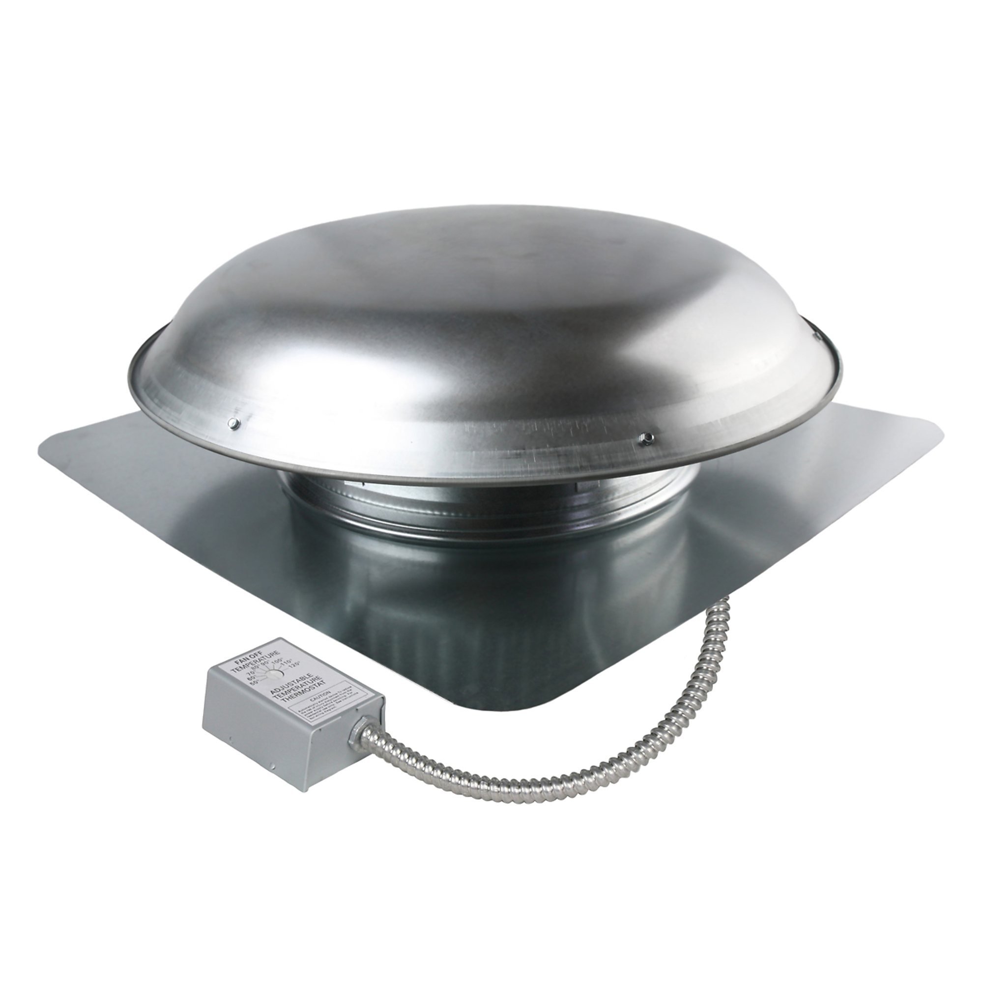 MaxxAir, 1600 CFM Roof Mount Power Attic Ventilator, Mill, Air Delivery 1600  cfm, Model# CX4000AMUPS | Northern Tool