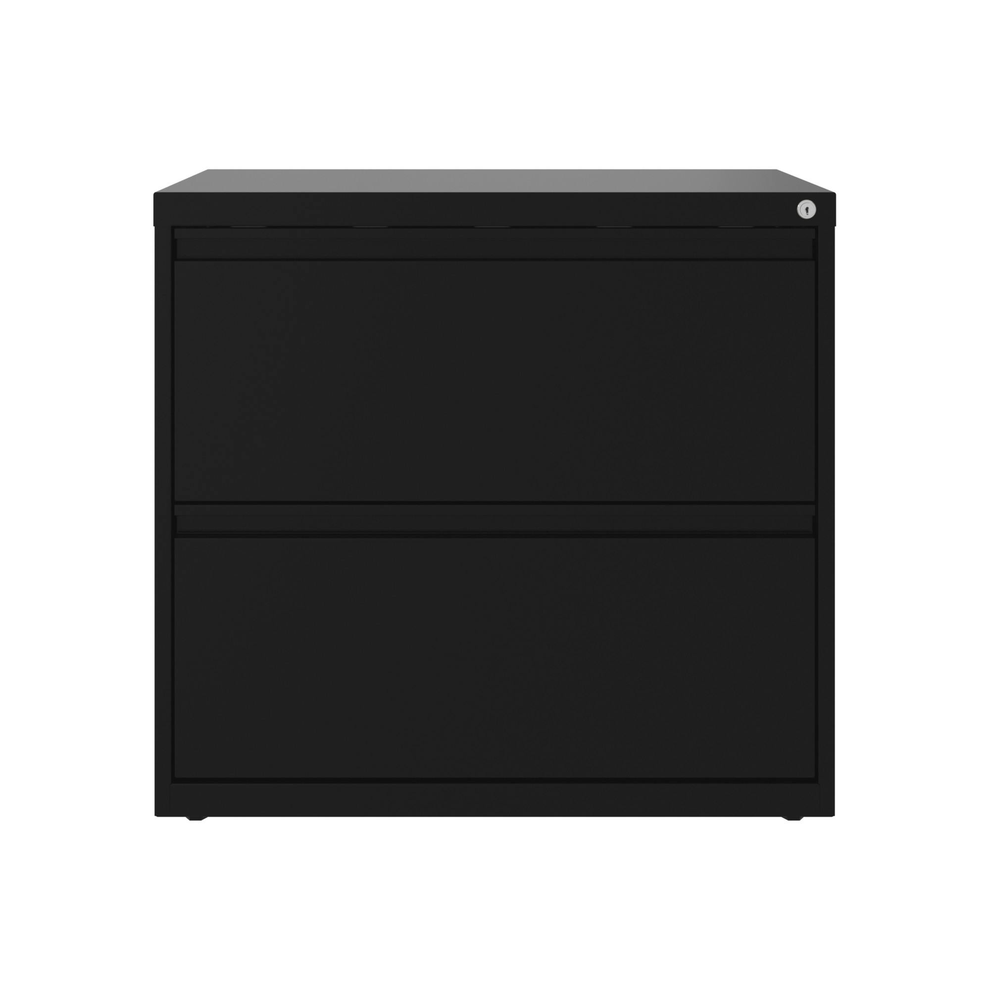 Hirsh Industries, 2 Drawer Lateral 101 File Cabinet, Width 30 in, Depth 17.63 in, Height 27.75 in, Model# 24081