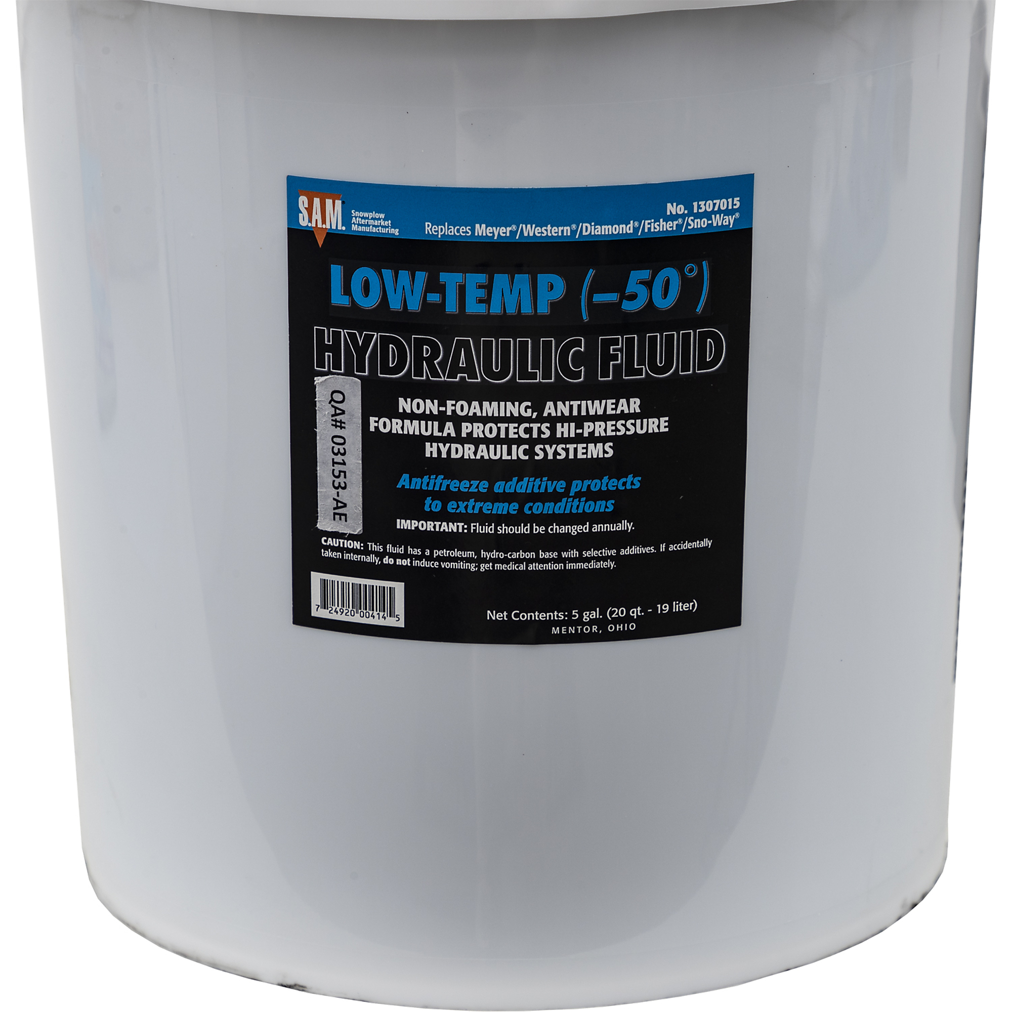 Buyers Products, SAM Hydraulic Fluid (5 Gallon Pail), Included (qty.) 1