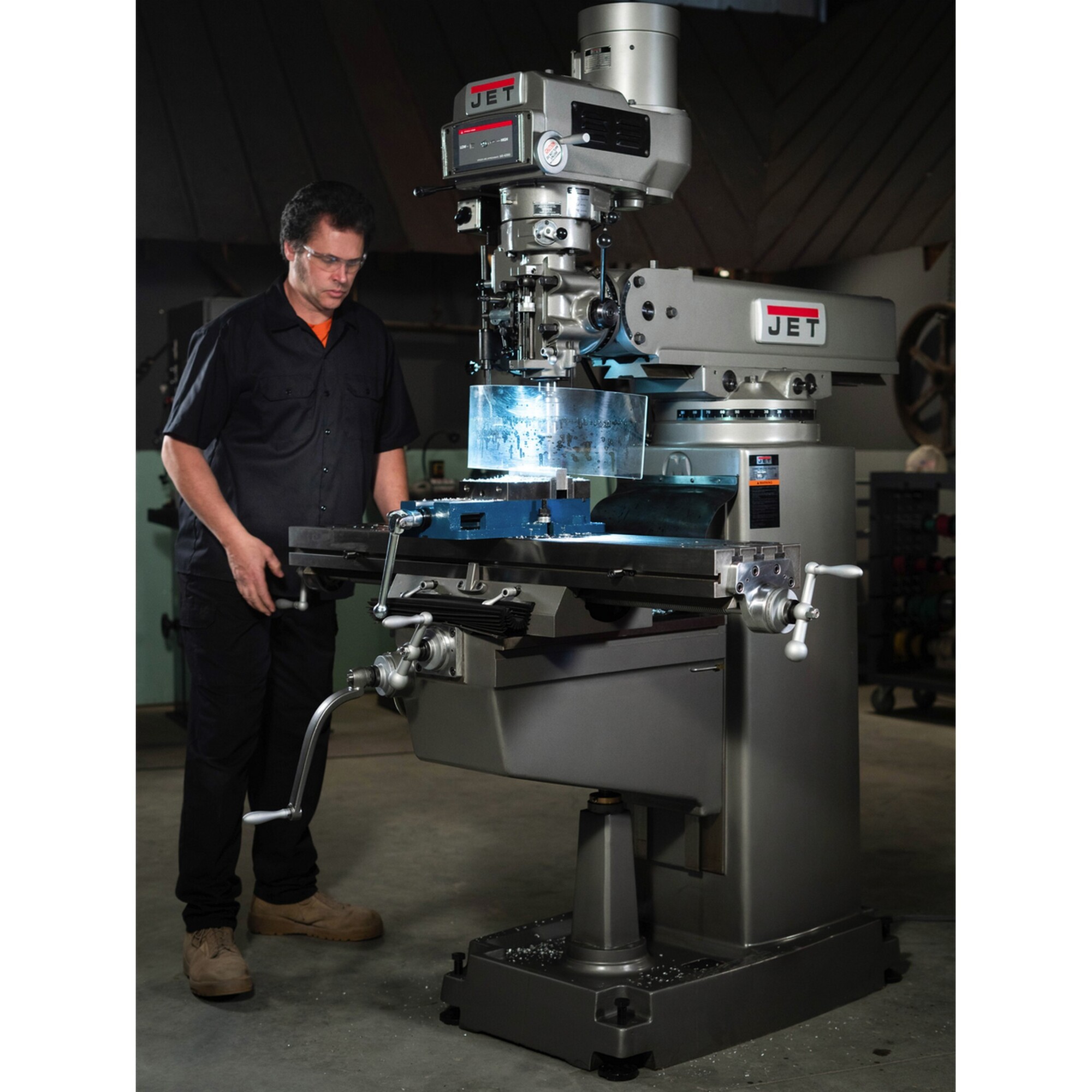 JET, Milling Machine, Horsepower 3 HP, Volts 230 Model# JTM-1050VS2 ...