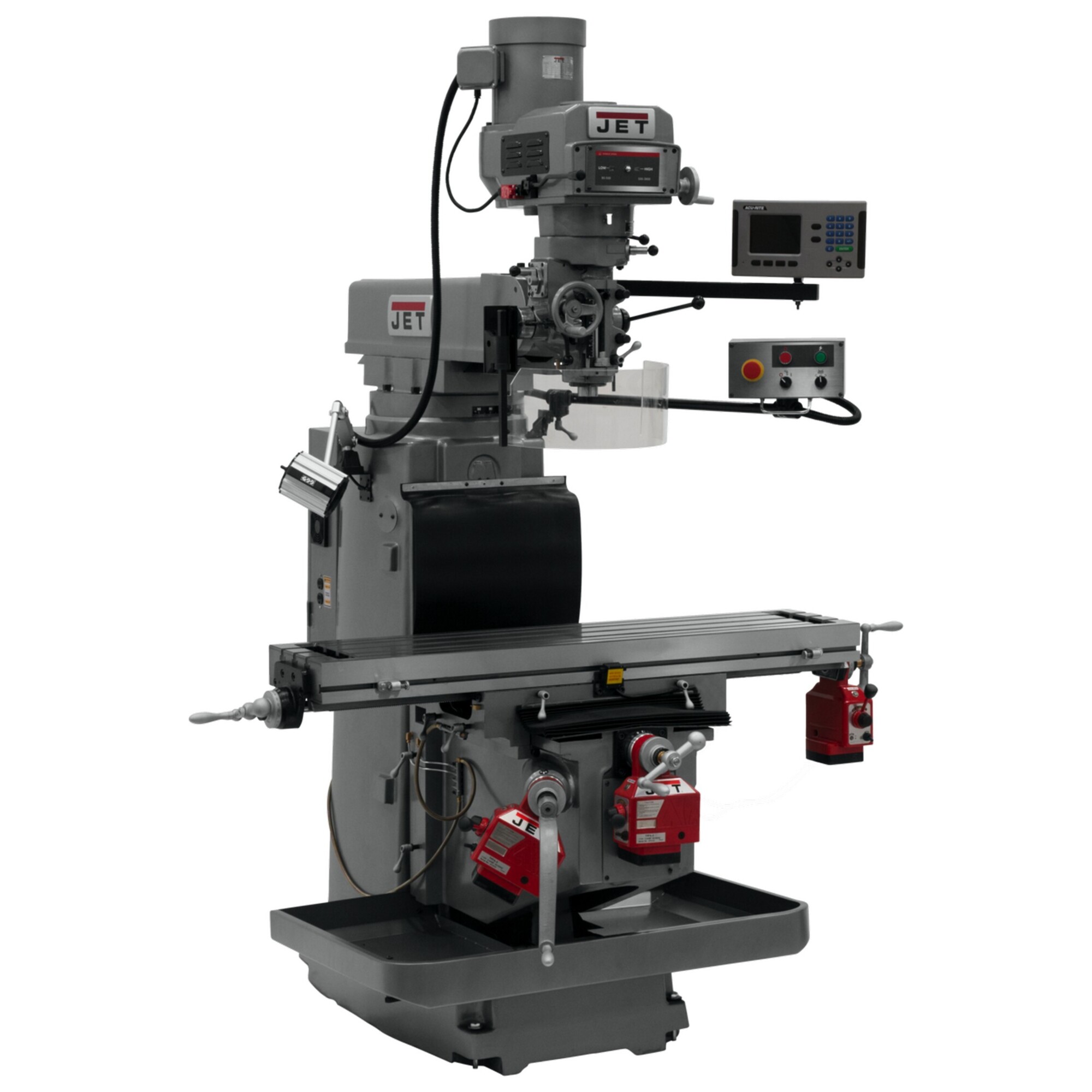 JET, Milling Machine, Horsepower 5 HP, Volts Multi, Model# JTM-1254RVS ...