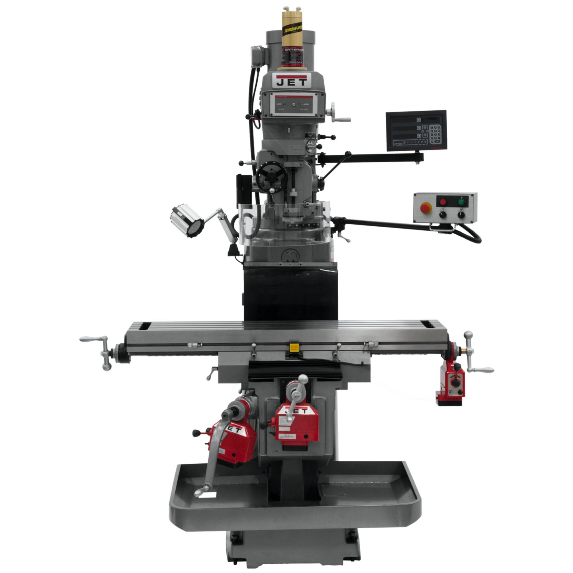 JET, Milling Machine, Horsepower 5 HP, Volts Multi, Model# JTM-1254VS ...