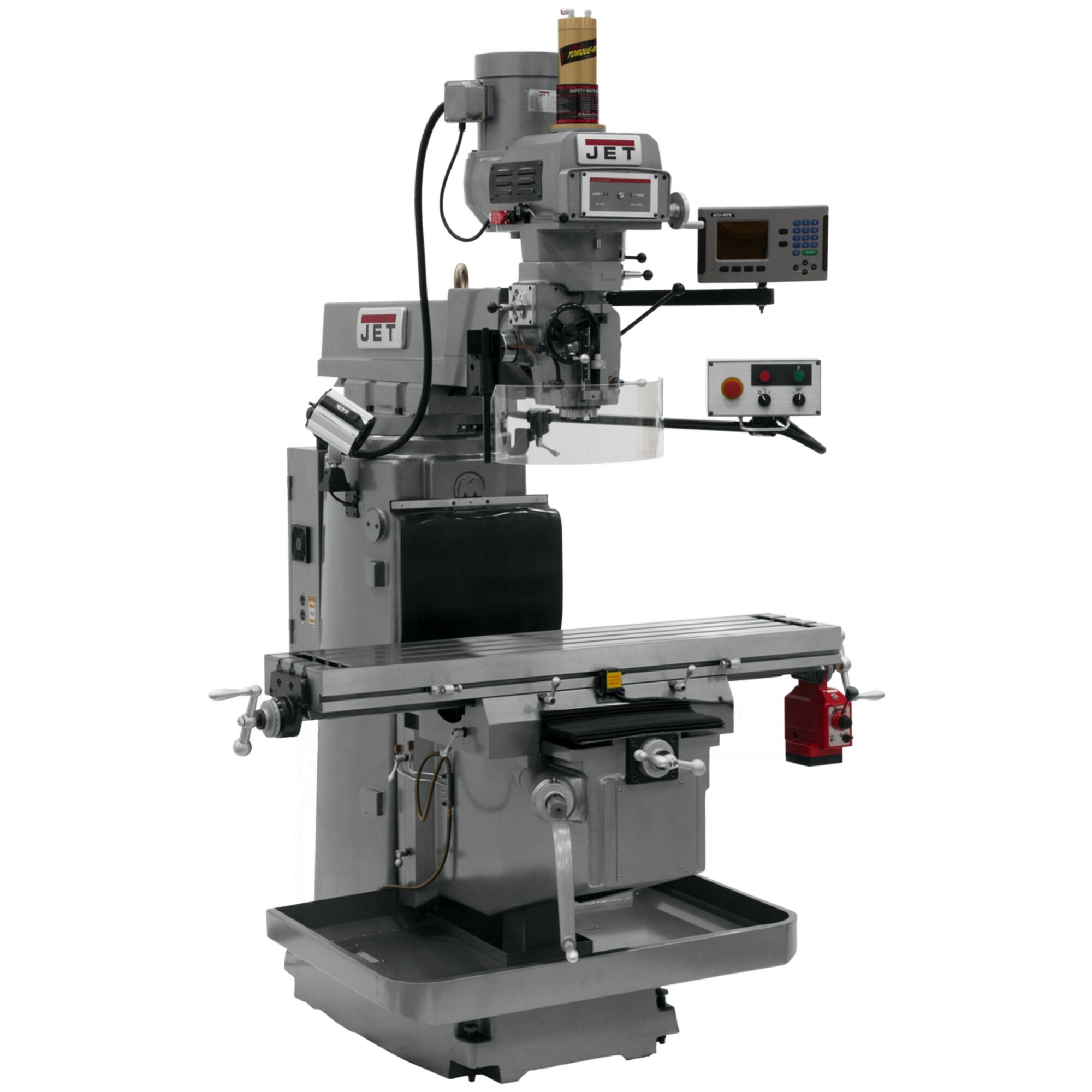 JET, Milling Machine, Horsepower 5 HP, Volts Multi, Model# JTM-1254VS ...