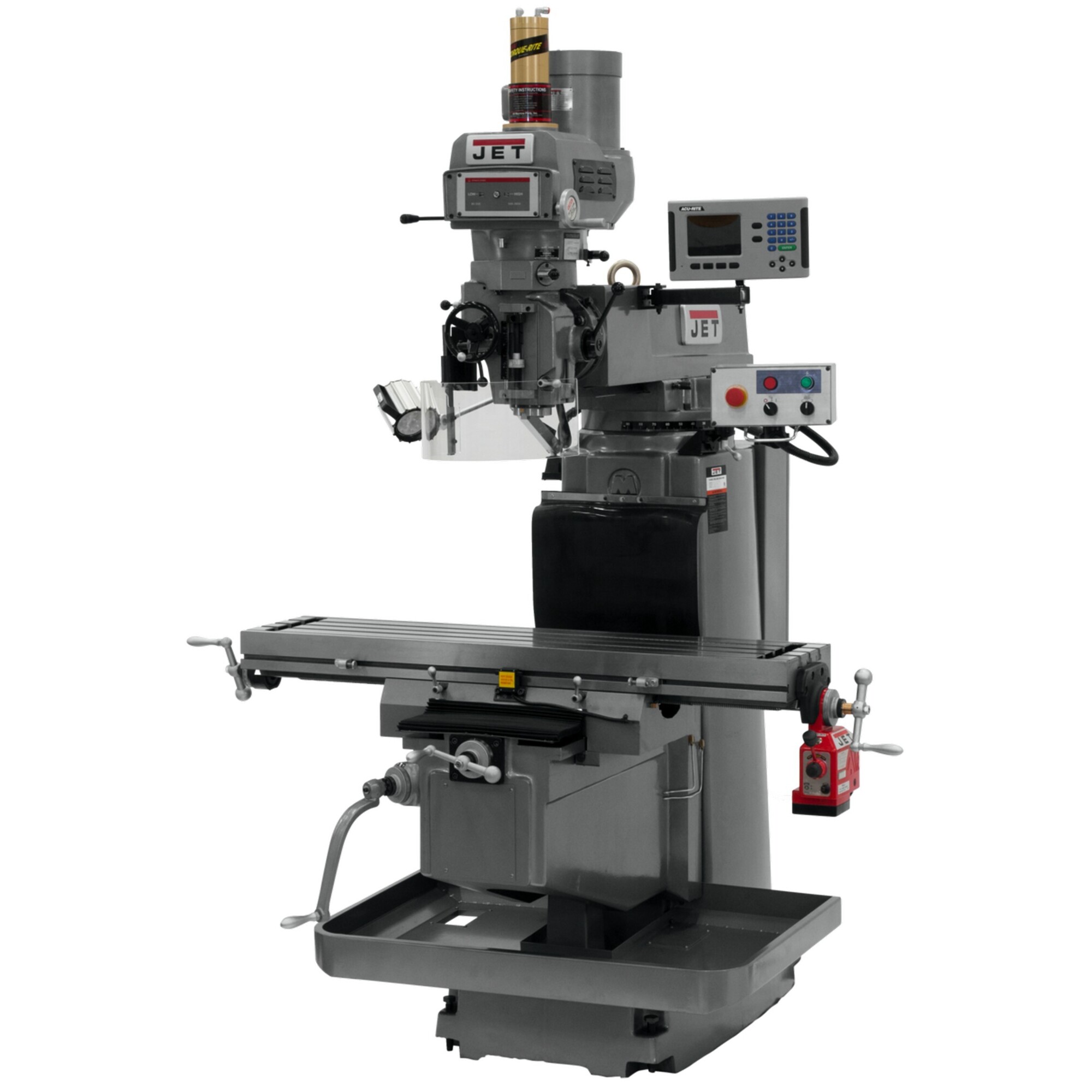 JET, Milling Machine, Horsepower 5 HP, Volts Multi, Model# JTM-1254VS ...