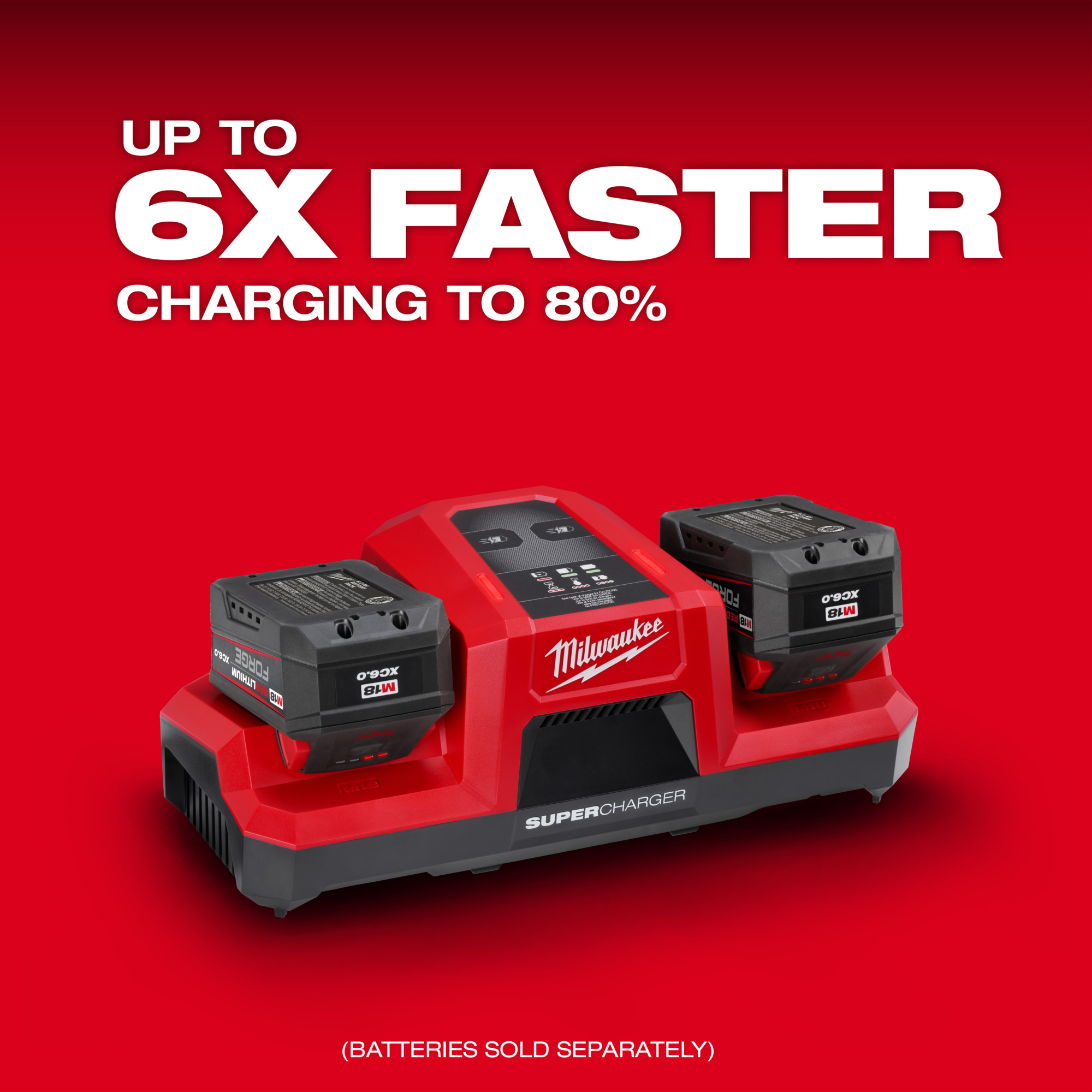 Milwaukee, M18 18V Dual Bay Simultaneous Super Charger, Volts 18 ...