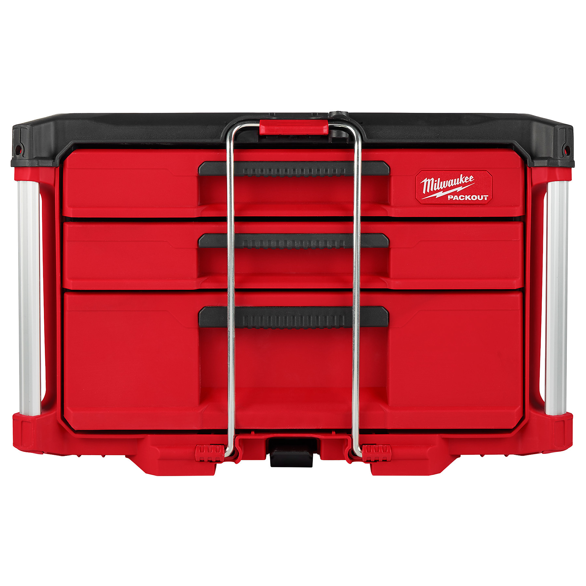 Milwaukee, PACKOUT Multi-Depth 3-Drawer Tool Box, Color Family Red,  Material Plastic, Length 16.3 in, Model# 48-22-8447 Northern Tool