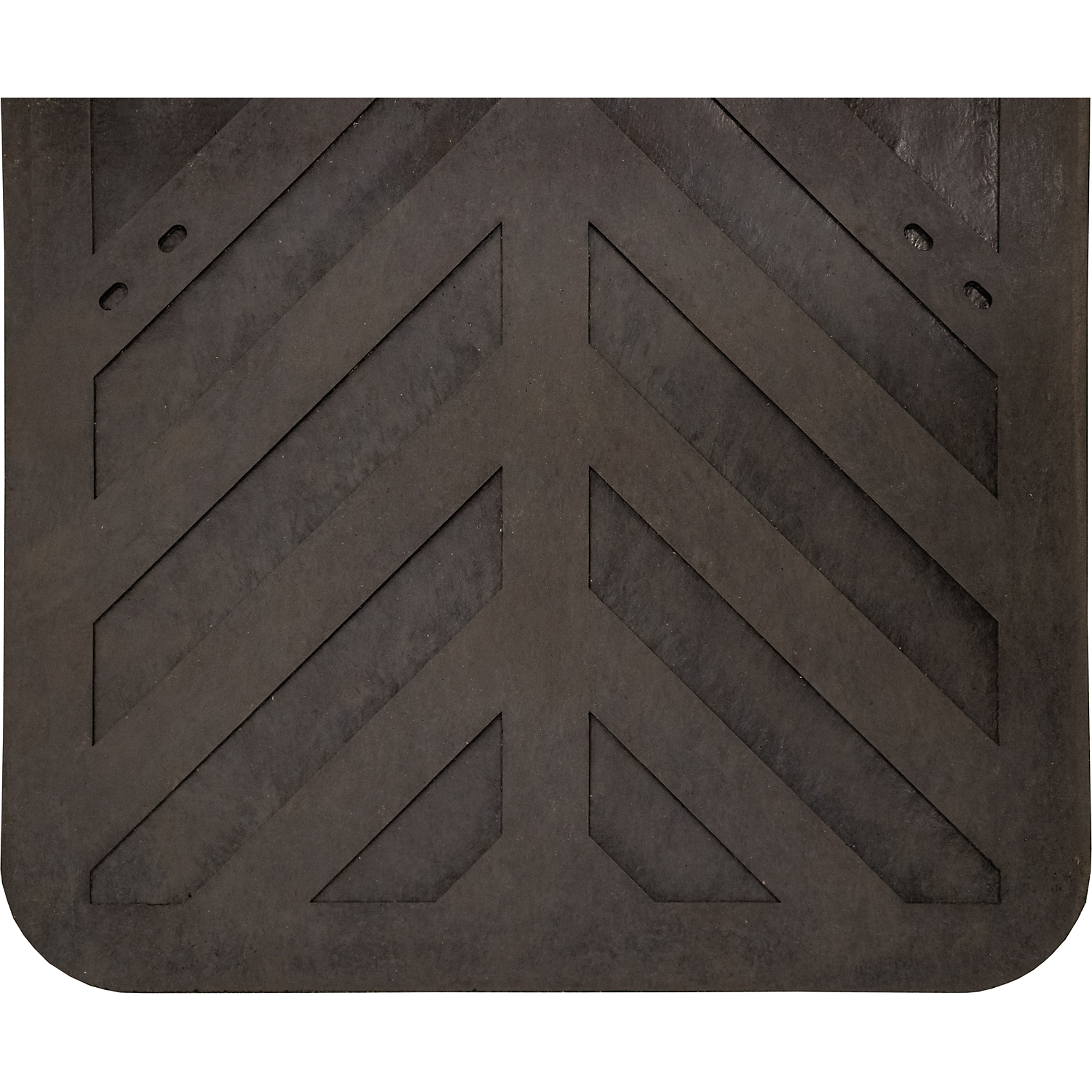 Boomerang Rubber, Heavy Duty Mudflaps Splash Guards 1/4in. Chevron Plus 24in.x24in., Material Rubber, Model# SRI2424C1PL