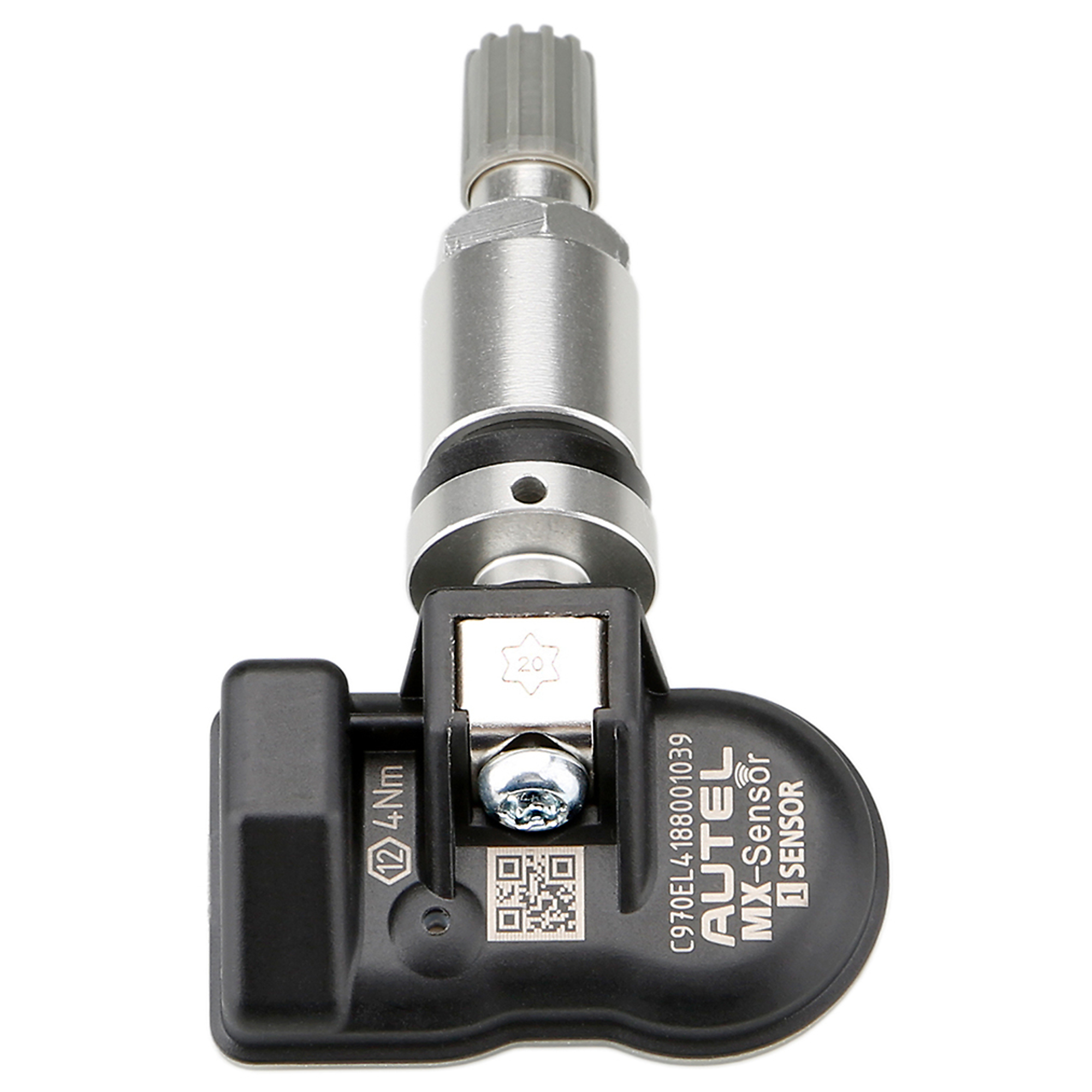 Autel Adjustable Angle 1-Sensor — Programmable Universal TPMS Sensor, 315MHz/433MHz, Aluminum Screw-In Valve Stem, Model# 300030