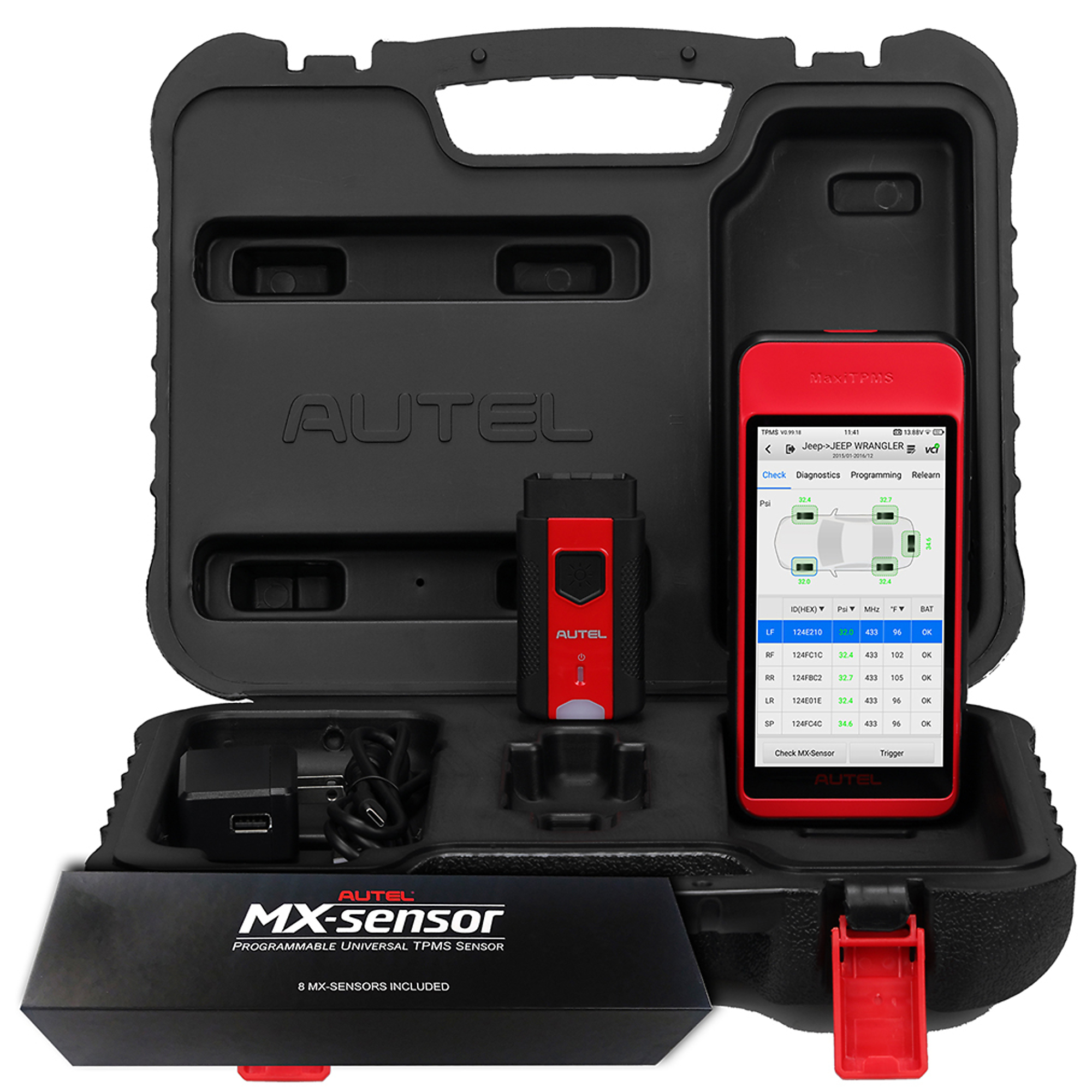 Autel ITS600 Kit with Eight 1-Sensors — 5.5in. Touchscreen, Bluetooth, TPMS Diagnostics, Model# 700130