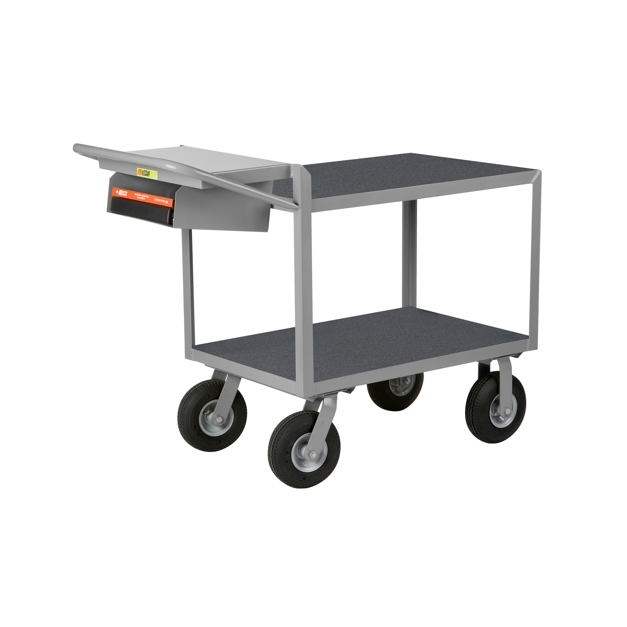 Luxor SC12-G 3 Shelf Gray Serving Cart