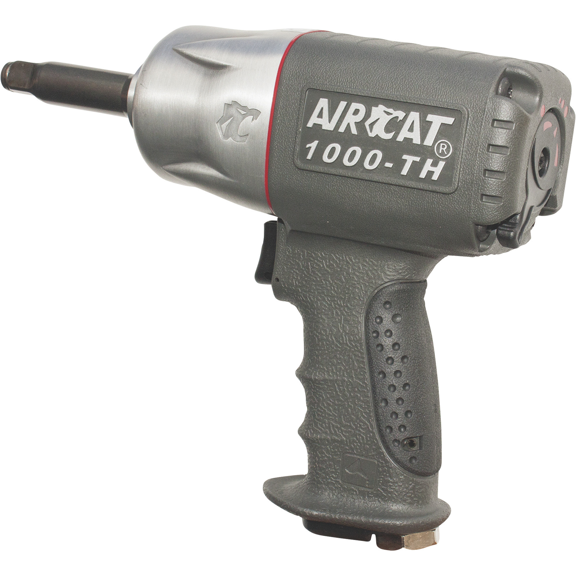 AIRCAT Composite Air Impact Wrench, 1/2in. Drive with 2in. Anvil, 1000ft./lbs. Torque, Model# 1000-TH-2