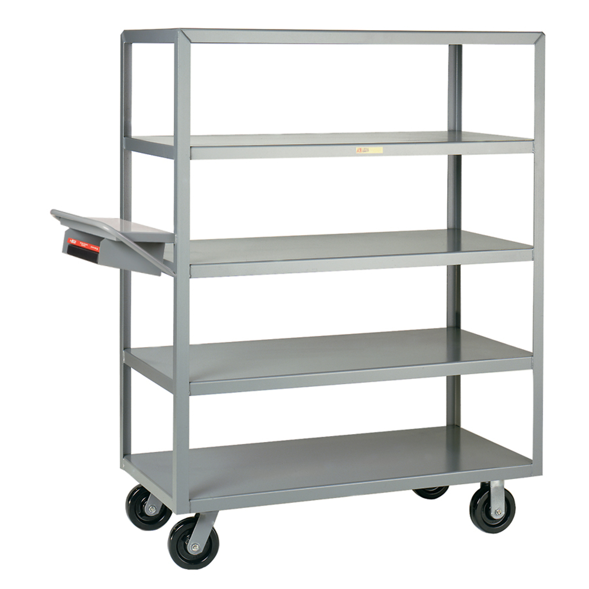 Little Giant Multi-Shelf Order Picking Truck - 30in. x 60in., 3600-Lb. Capacity, 5 Shelves, Carbon Steel, Model# 5M-3060-6PH-WSP